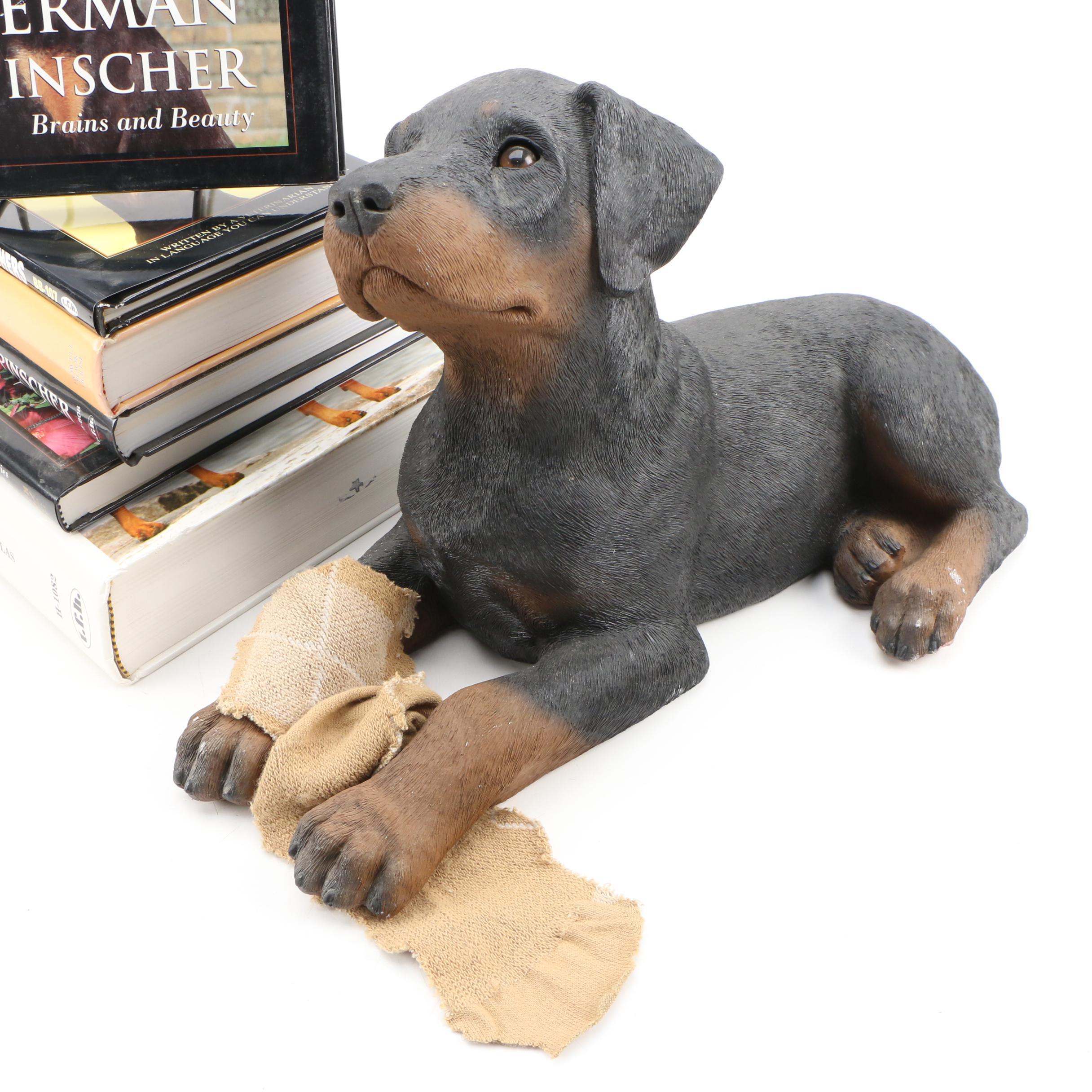 1/6 Scale Dogs Figure Bulldog Shepherd Lingbi Husky Rottweiler Doberman