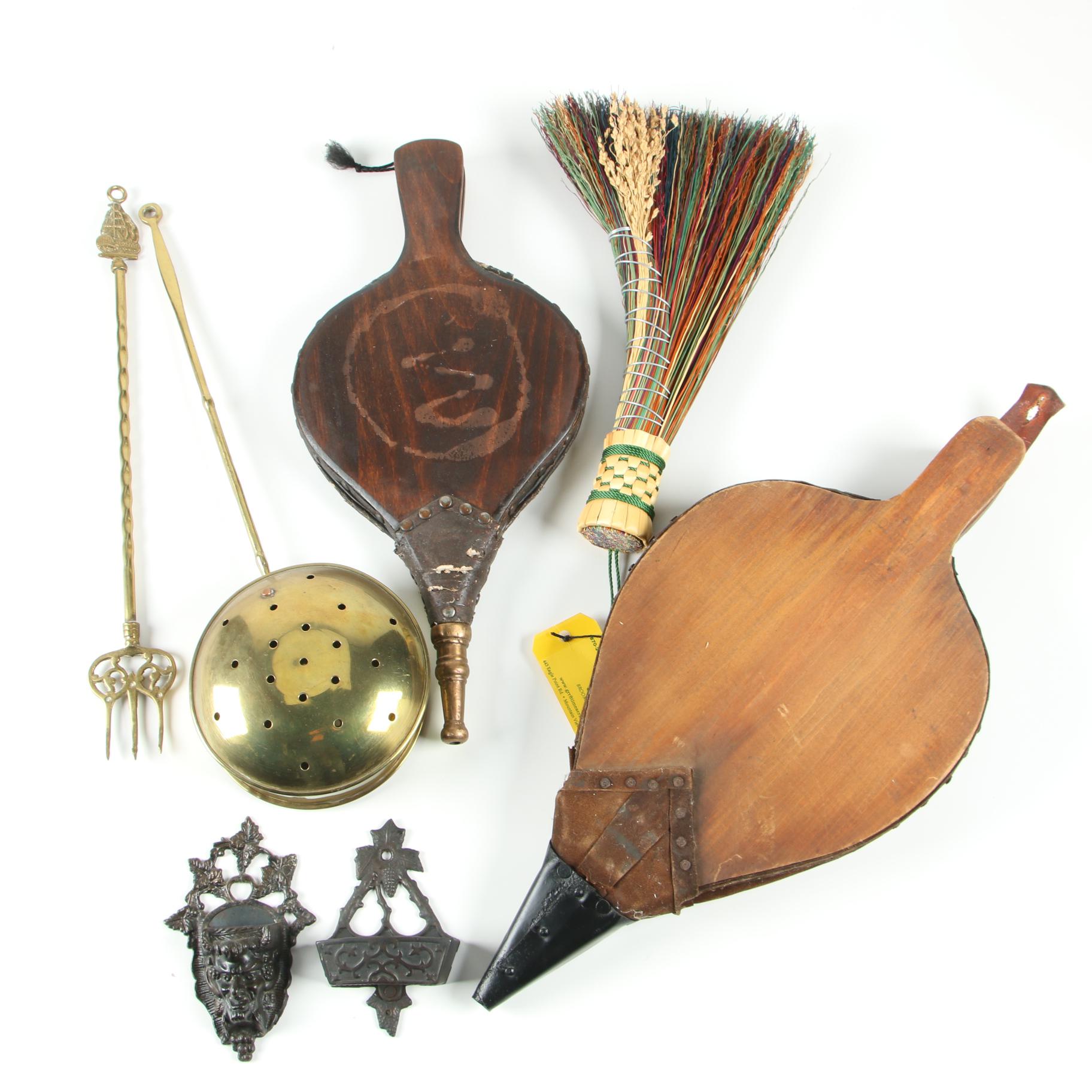 Bellows Whisk Broom And Other Fireplace Tools Ebth