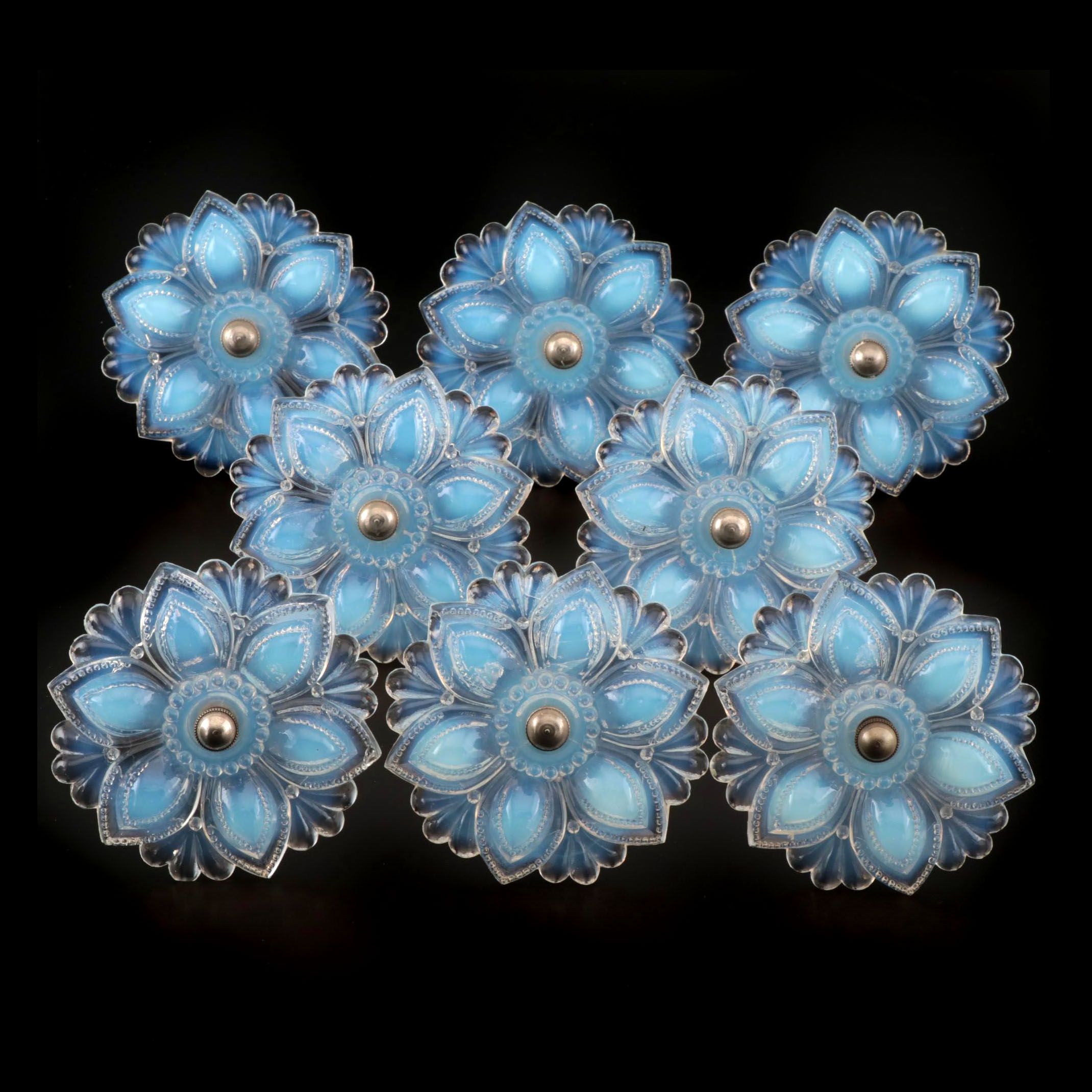 Opalescent Glass Curtain Tie Backs Mid 19th Century Ebth