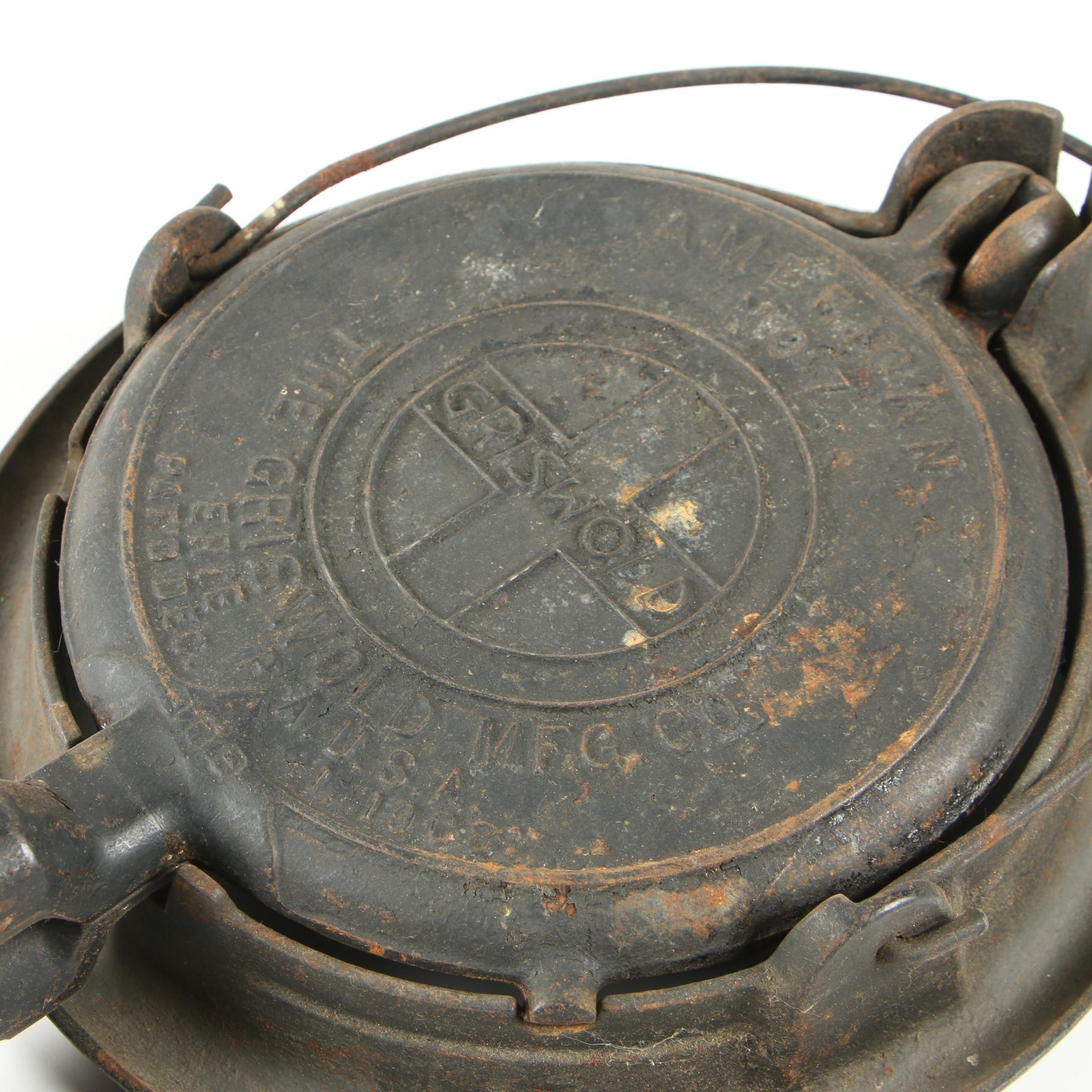 Griswold and Wagner Cast Iron Flip Over Waffle Irons EBTH