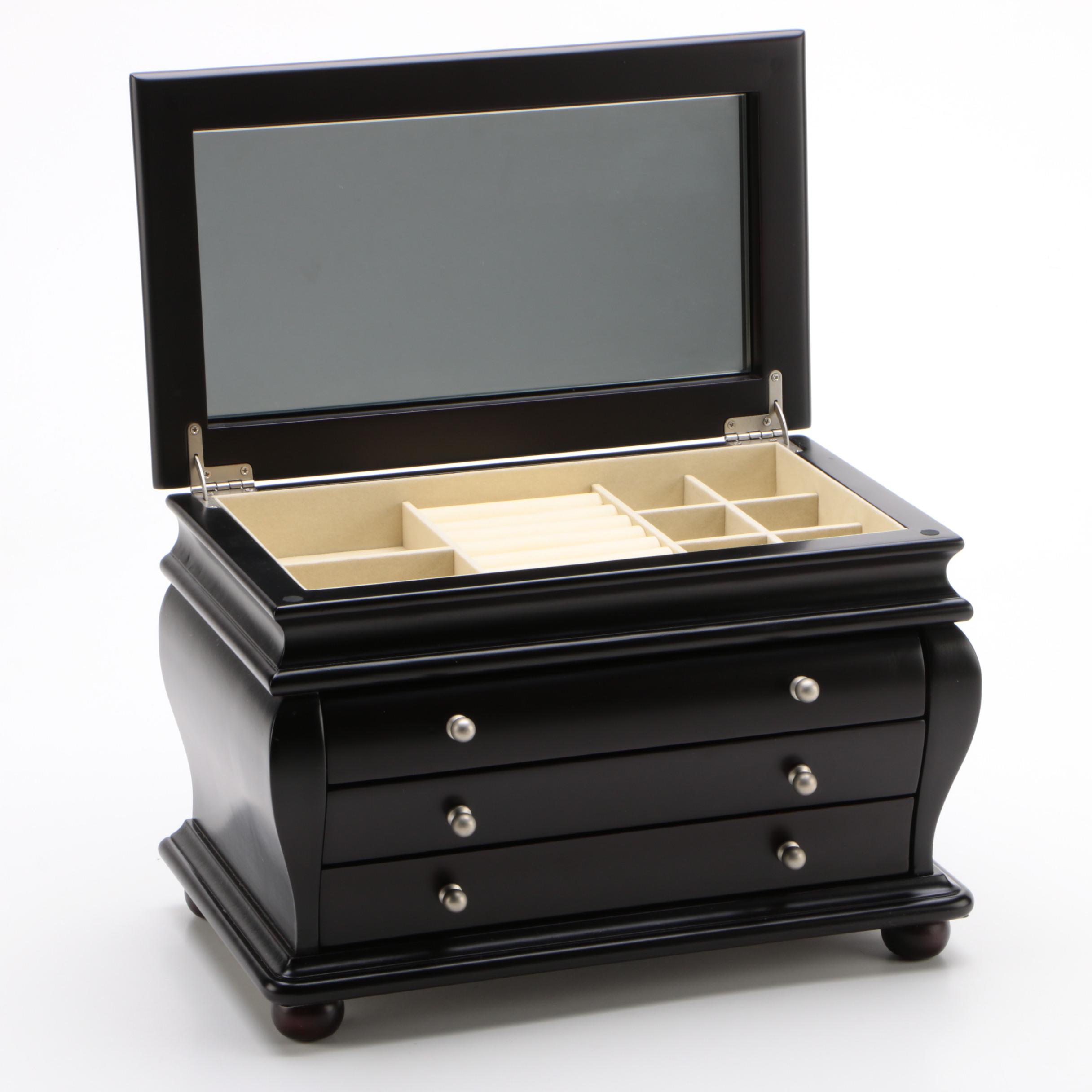 Things Remembered Jewelry Box with Personalization Plate, Contemporary