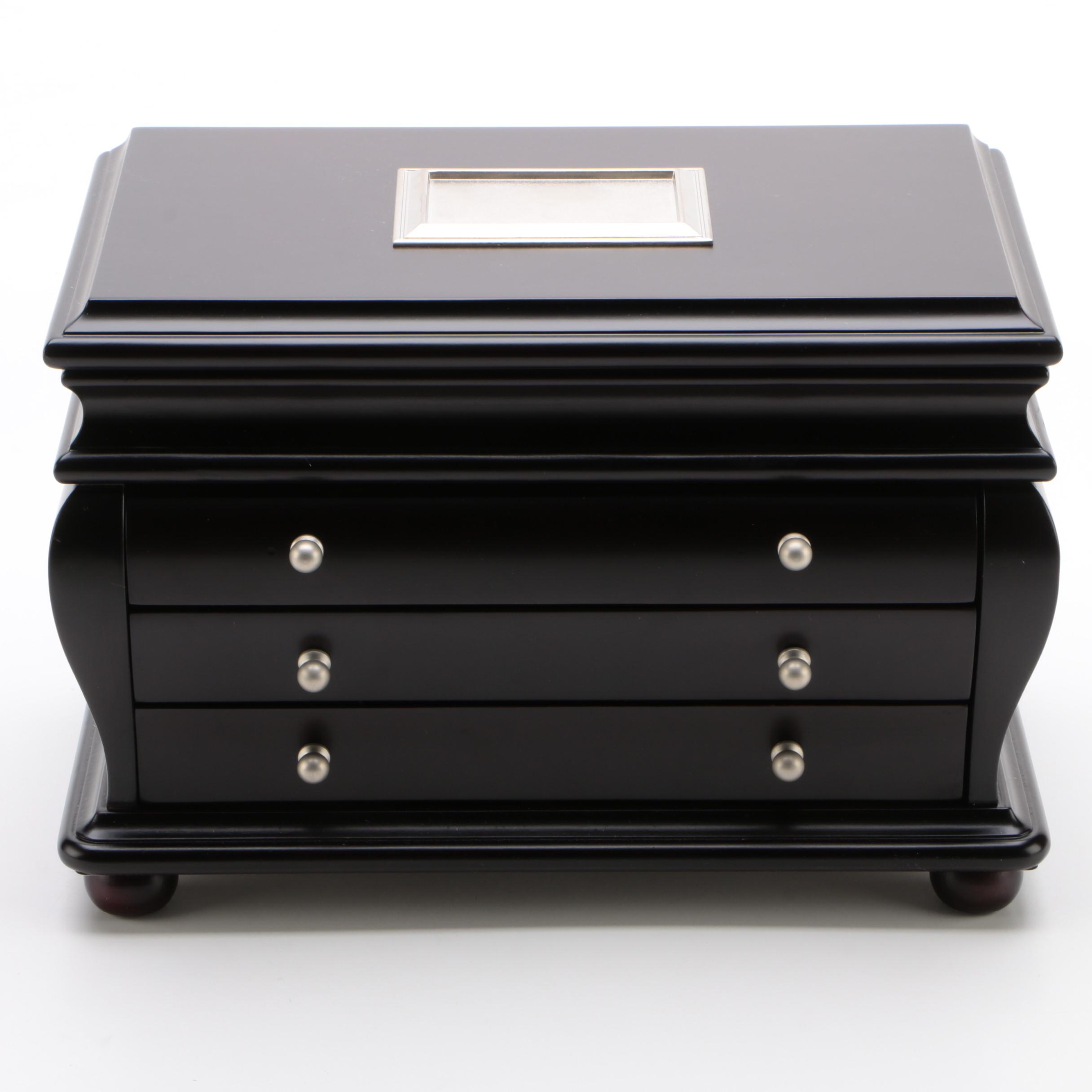 Things Remembered Jewelry Box with Personalization Plate, Contemporary