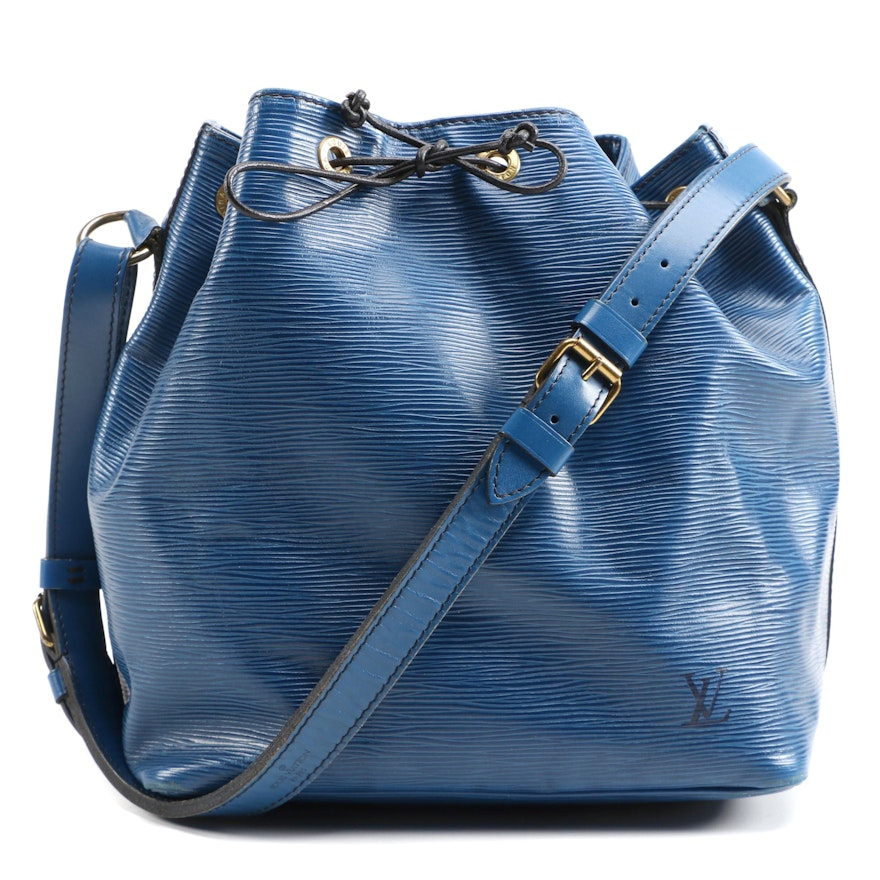 Louis Vuitton Toledo Blue Epi Leather Petite Noé Drawstring Bucket Bag | EBTH
