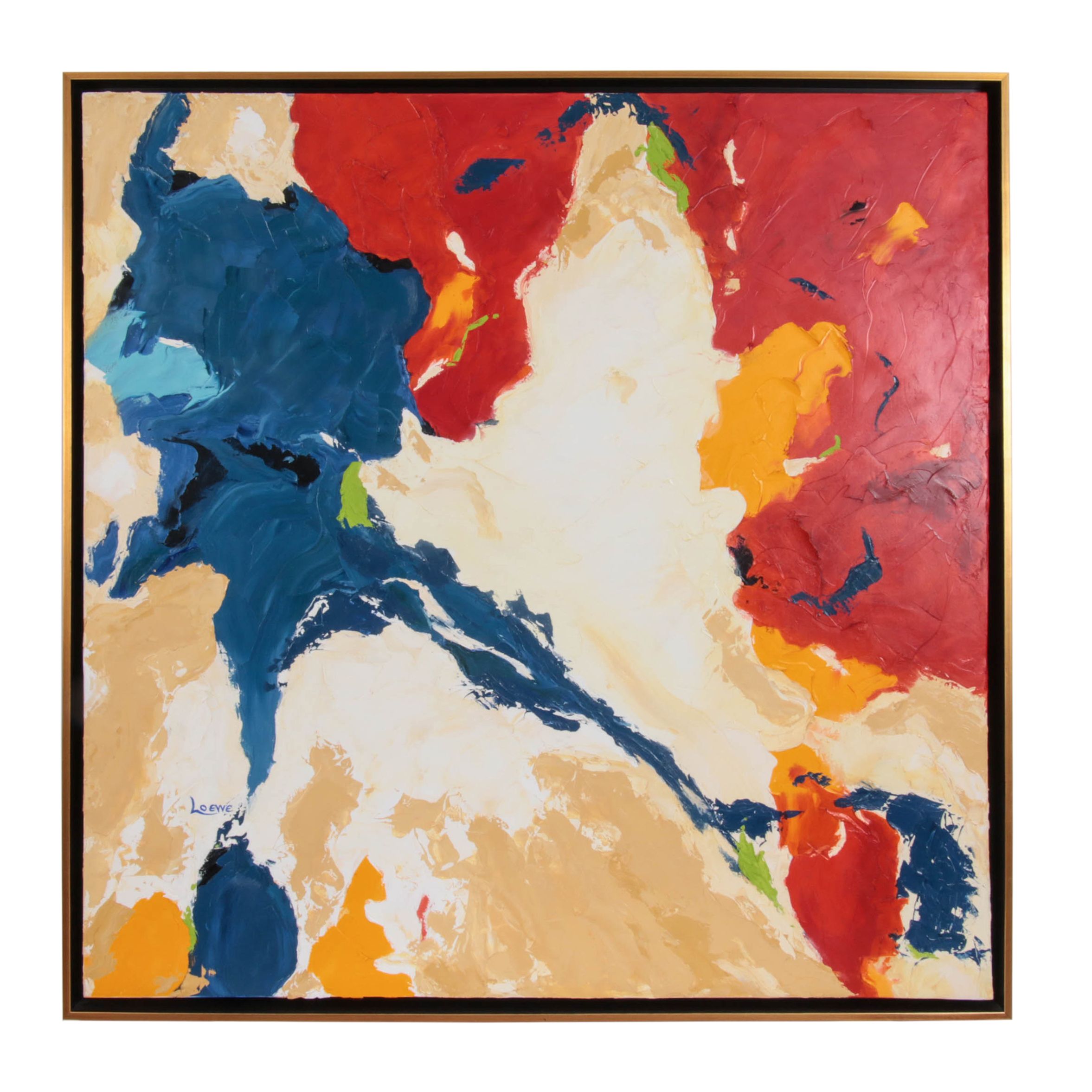 Dodie Loewe Oil Painting Pandemonium Ebth