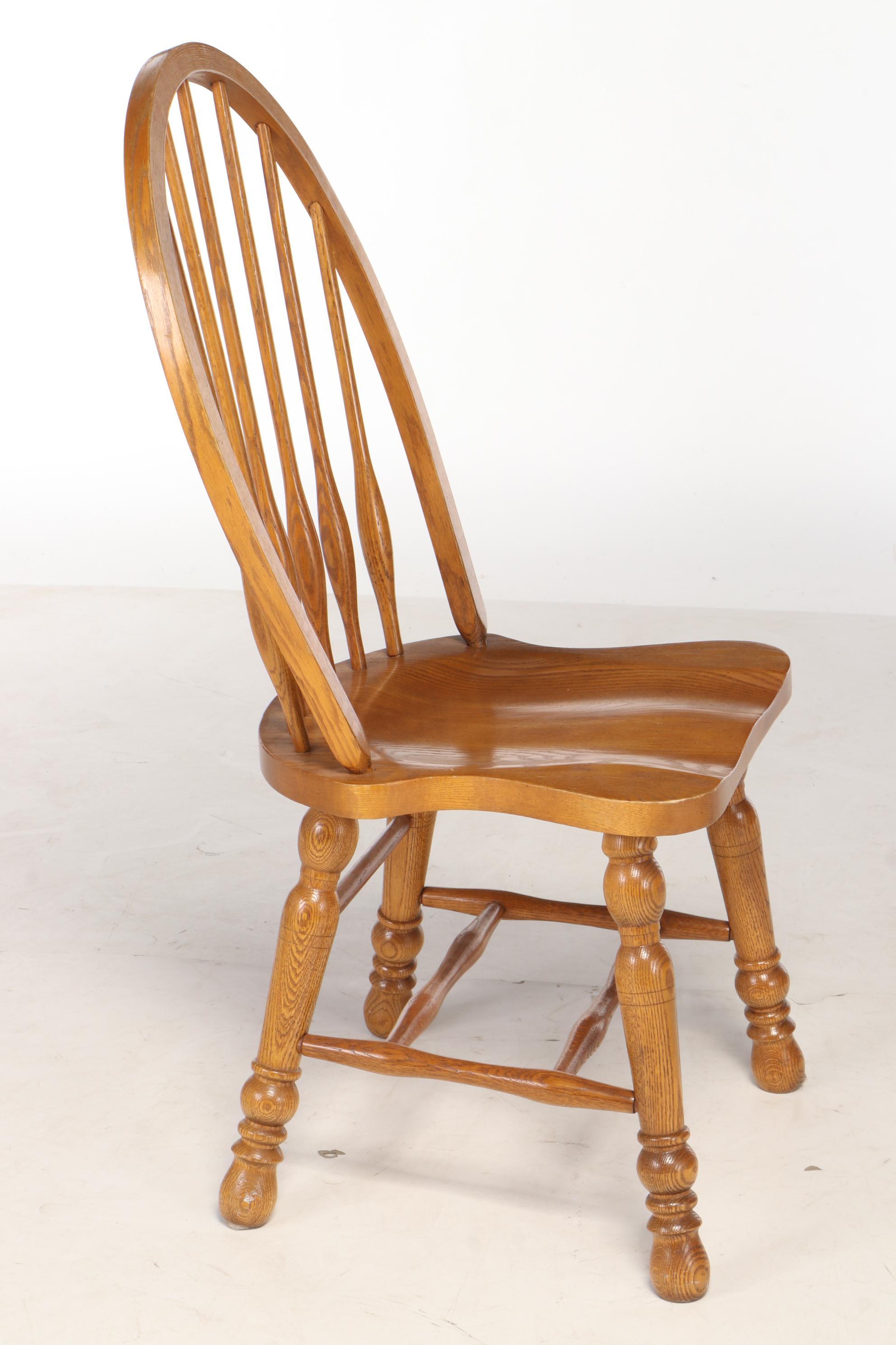 Cochrane Thresher Oak Pedestal Dining Set with Leaf ...