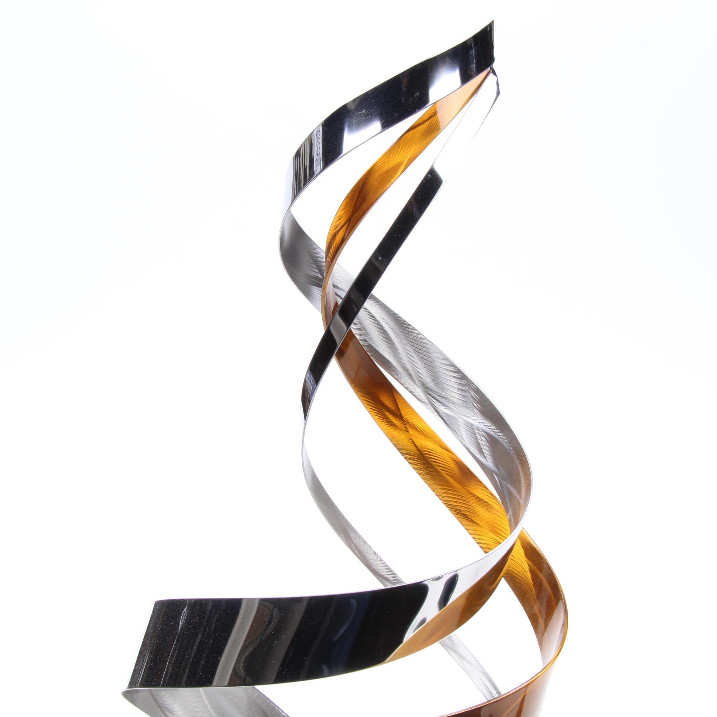 Abstract Metal Ribbon Sculpture EBTH