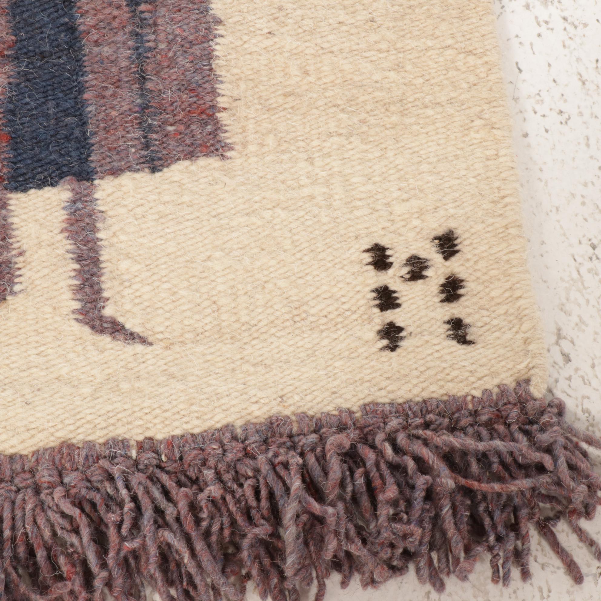 Masana Handwoven South African Wool Tapestry, 1970s  EBTH