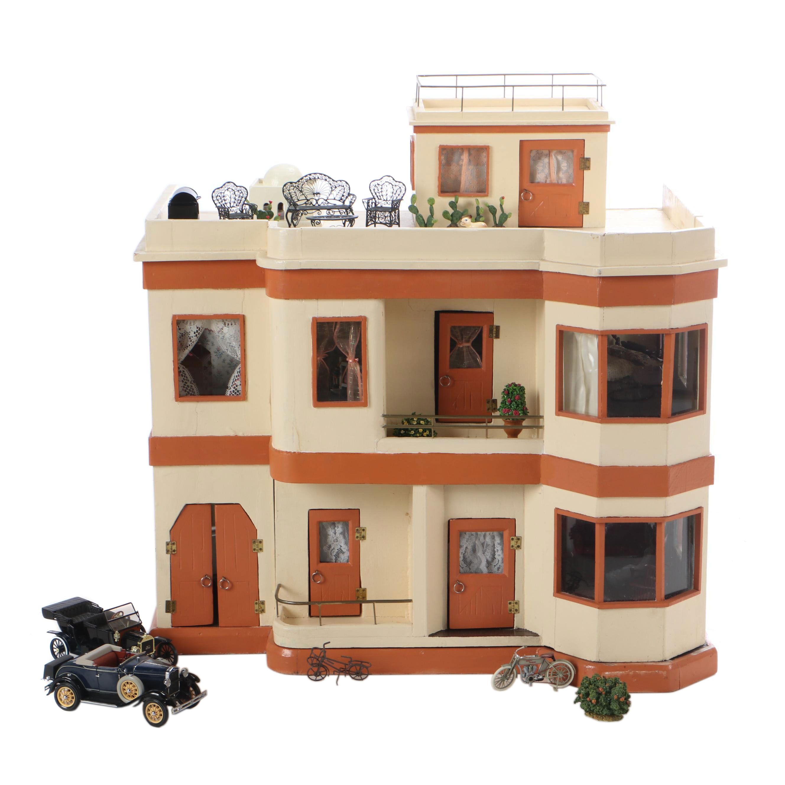 art deco dollhouse