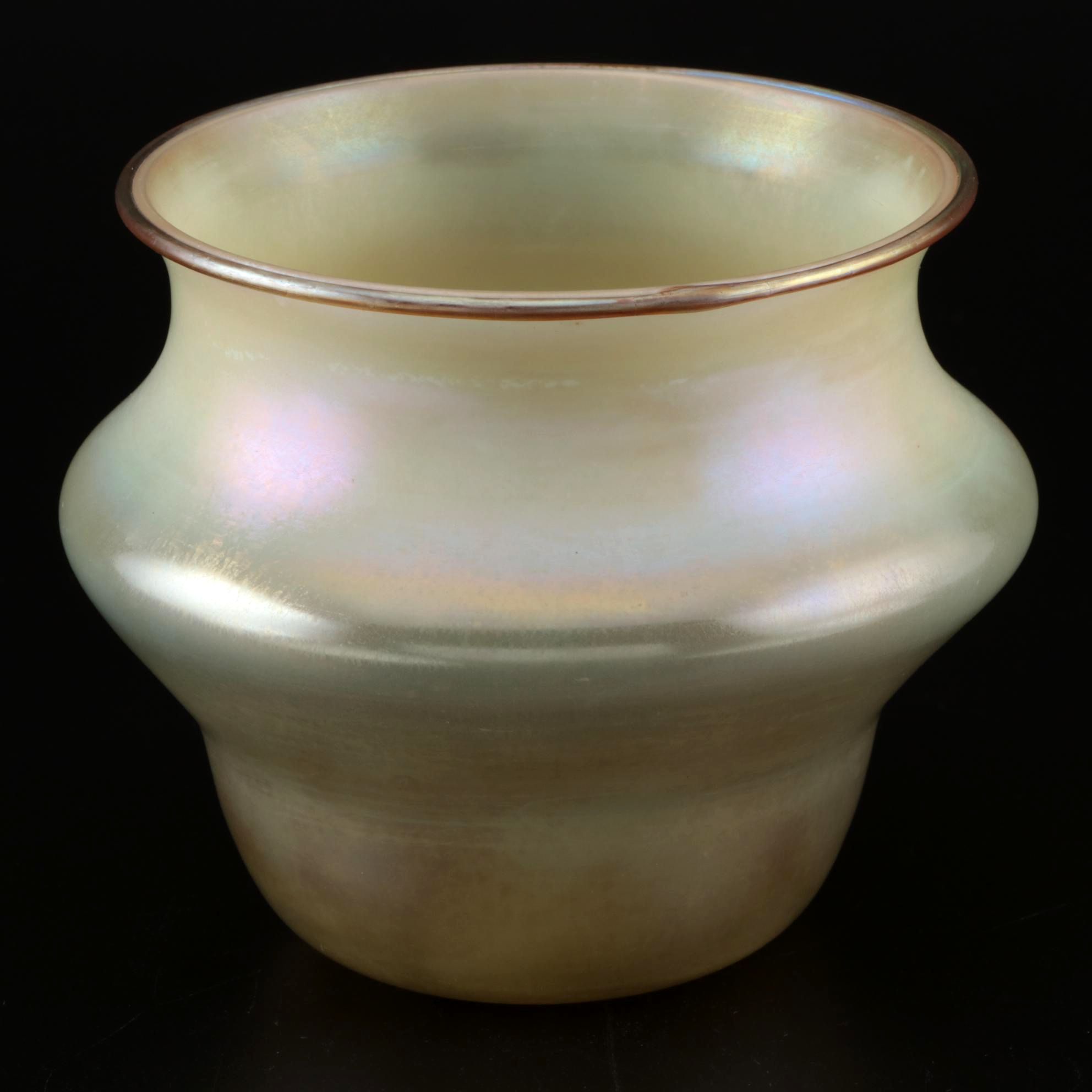 Louis Comfort Tiffany Iridescent Favrile Glass Vase Late 19th