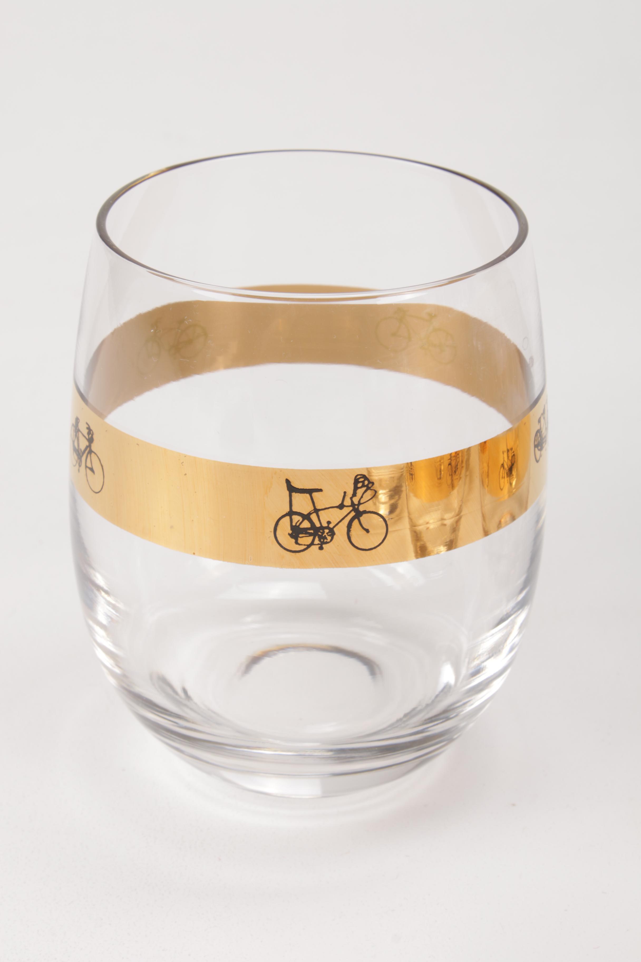 Ten Speed Bicycle Mugs and Gold Road Stemless Wine Glasses EBTH