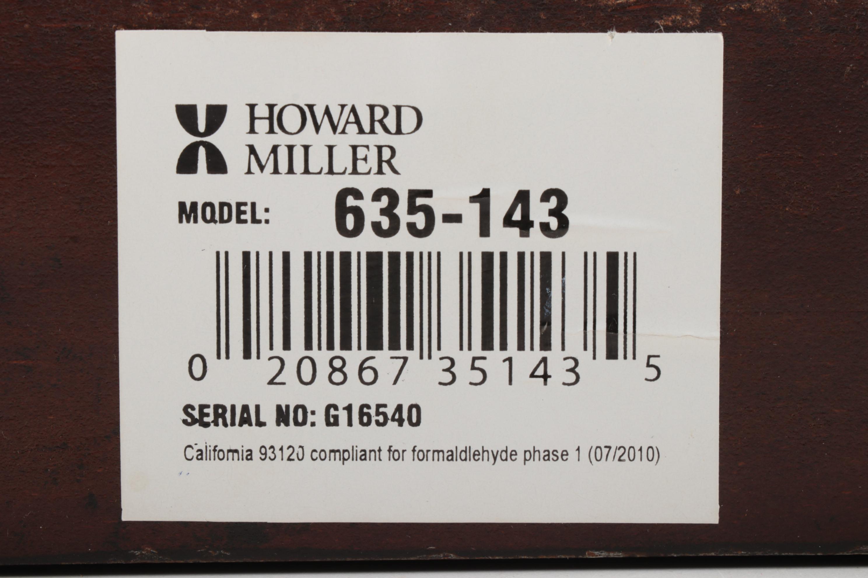 Howard Miller "Humphrey" Tambour Style Mantel Clock EBTH