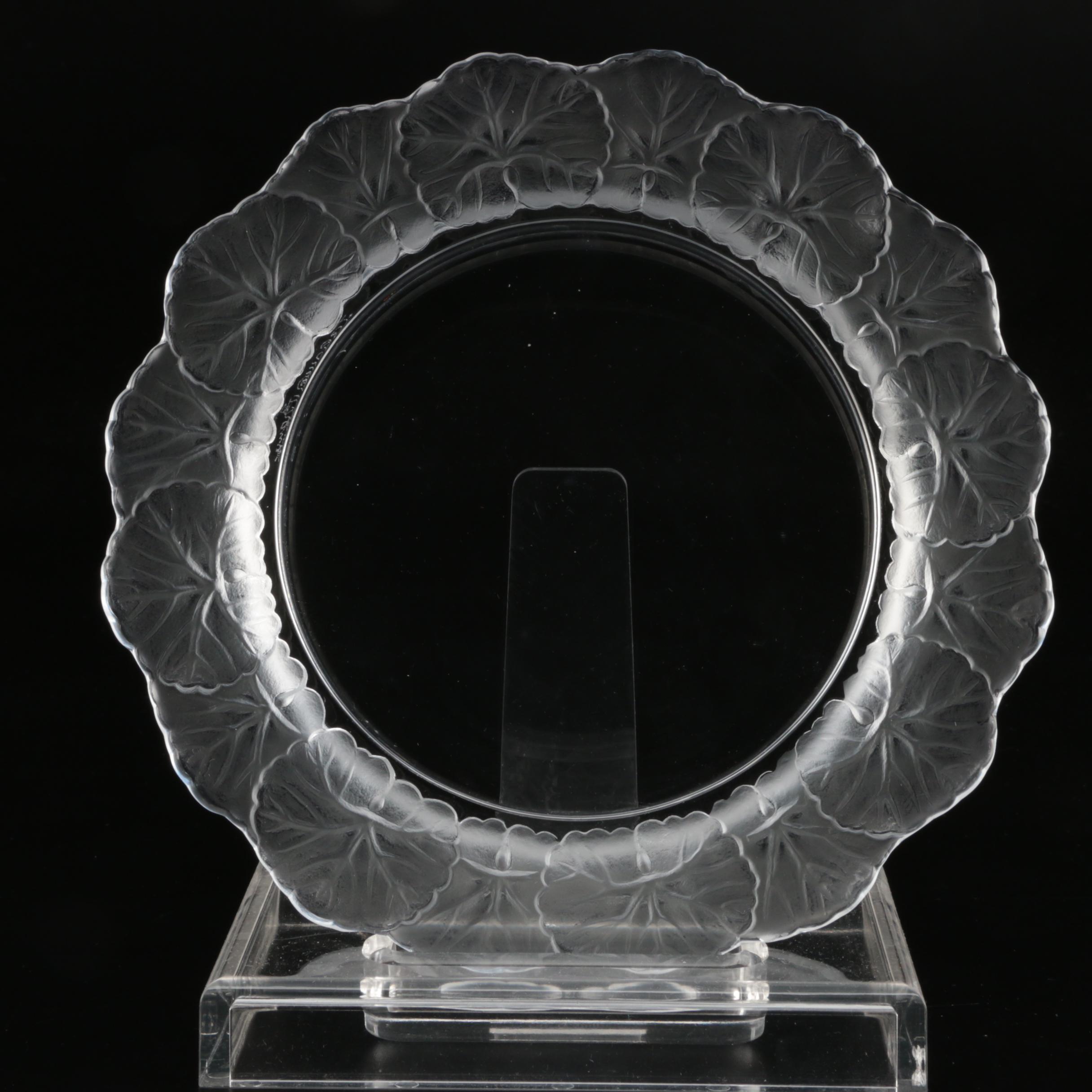 Lalique "Honfleur" Glass Salad Plates, Mid to Late 20th Century EBTH