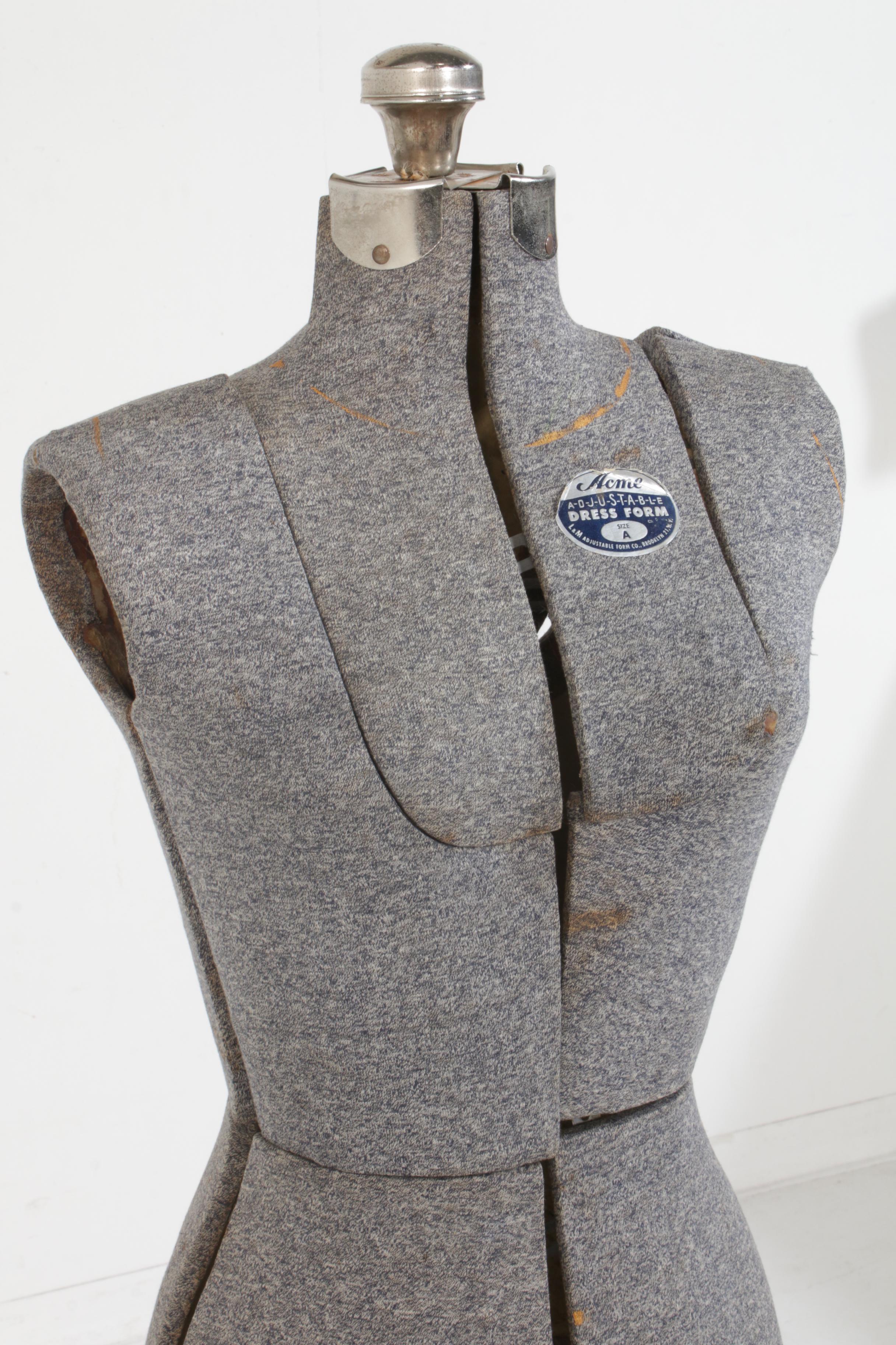 Acme Adjustable "Size A" and Stylized Metal Dress Forms EBTH