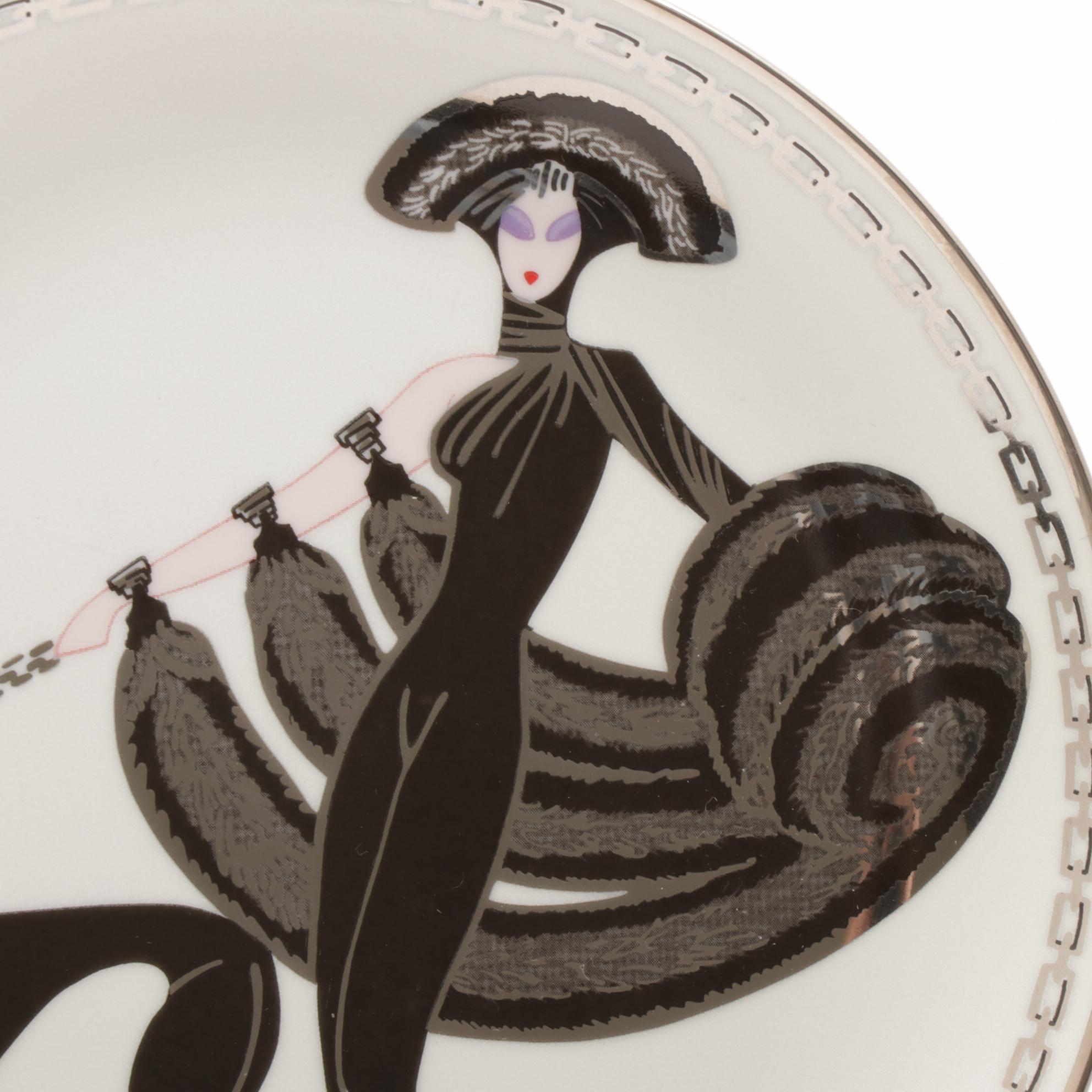 House of Erté "Symphony in Black" Limited Edition Porcelain Collectors