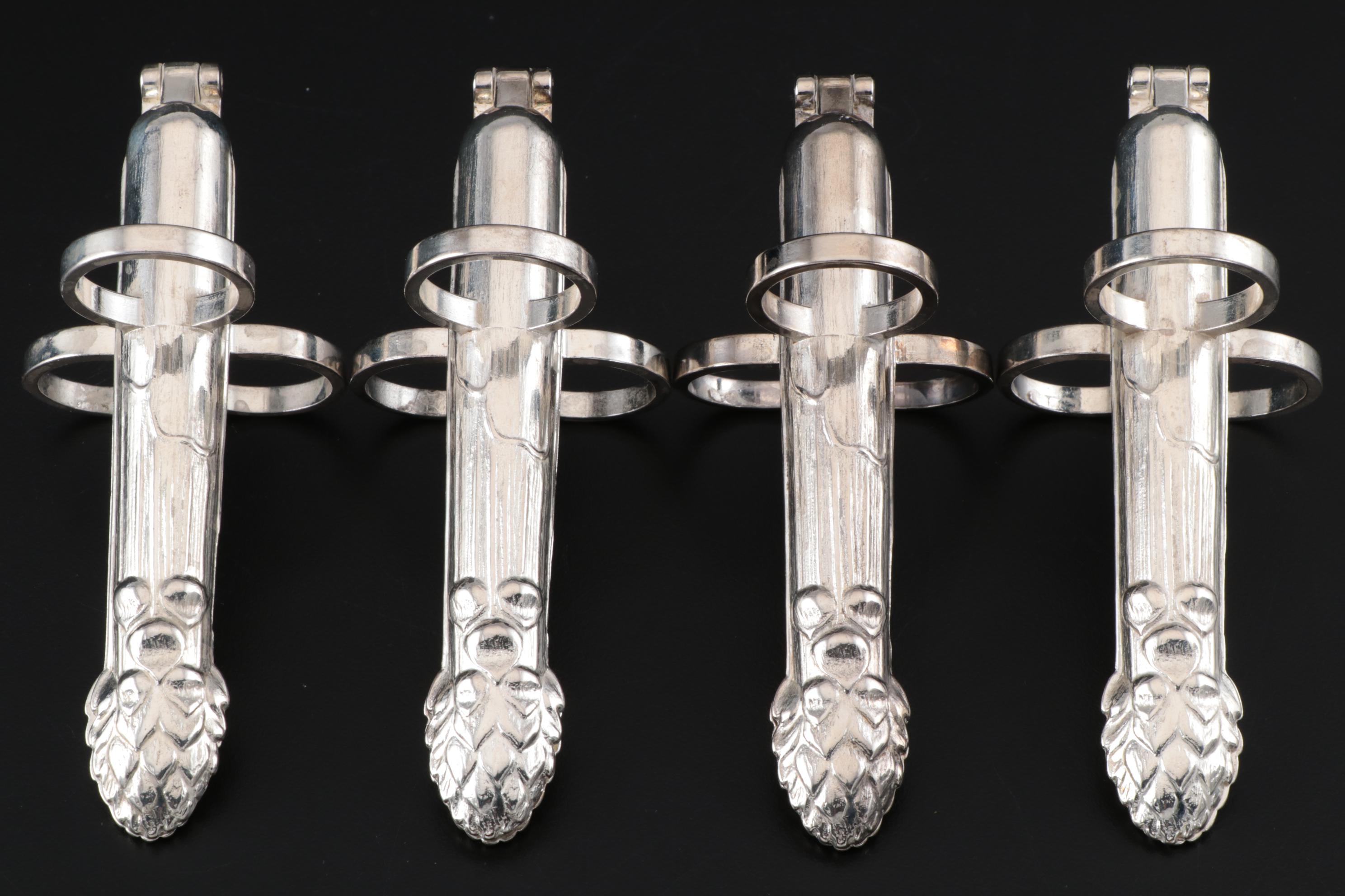 Italian SilverPlated Asparagus Tongs EBTH