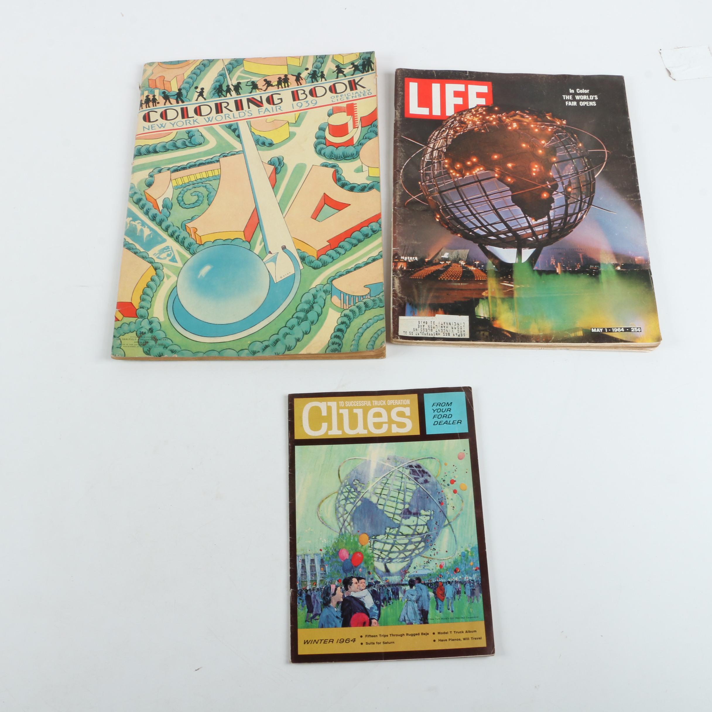 1964/1965 New York World's Fair Memorabilia and Other World's Fair