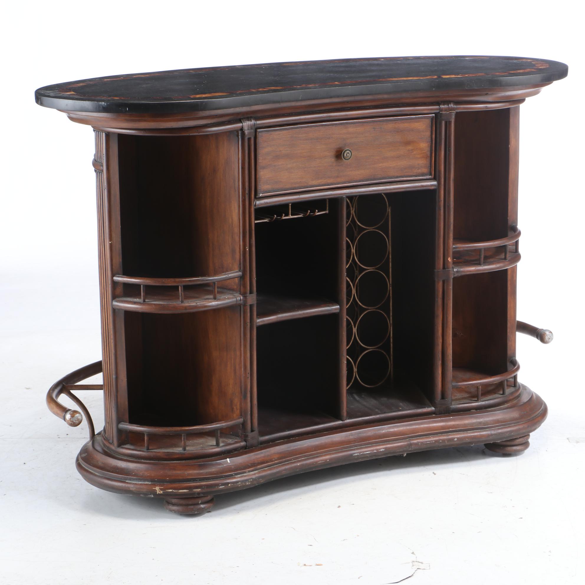 Contemporary Marble Top Bar Console EBTH