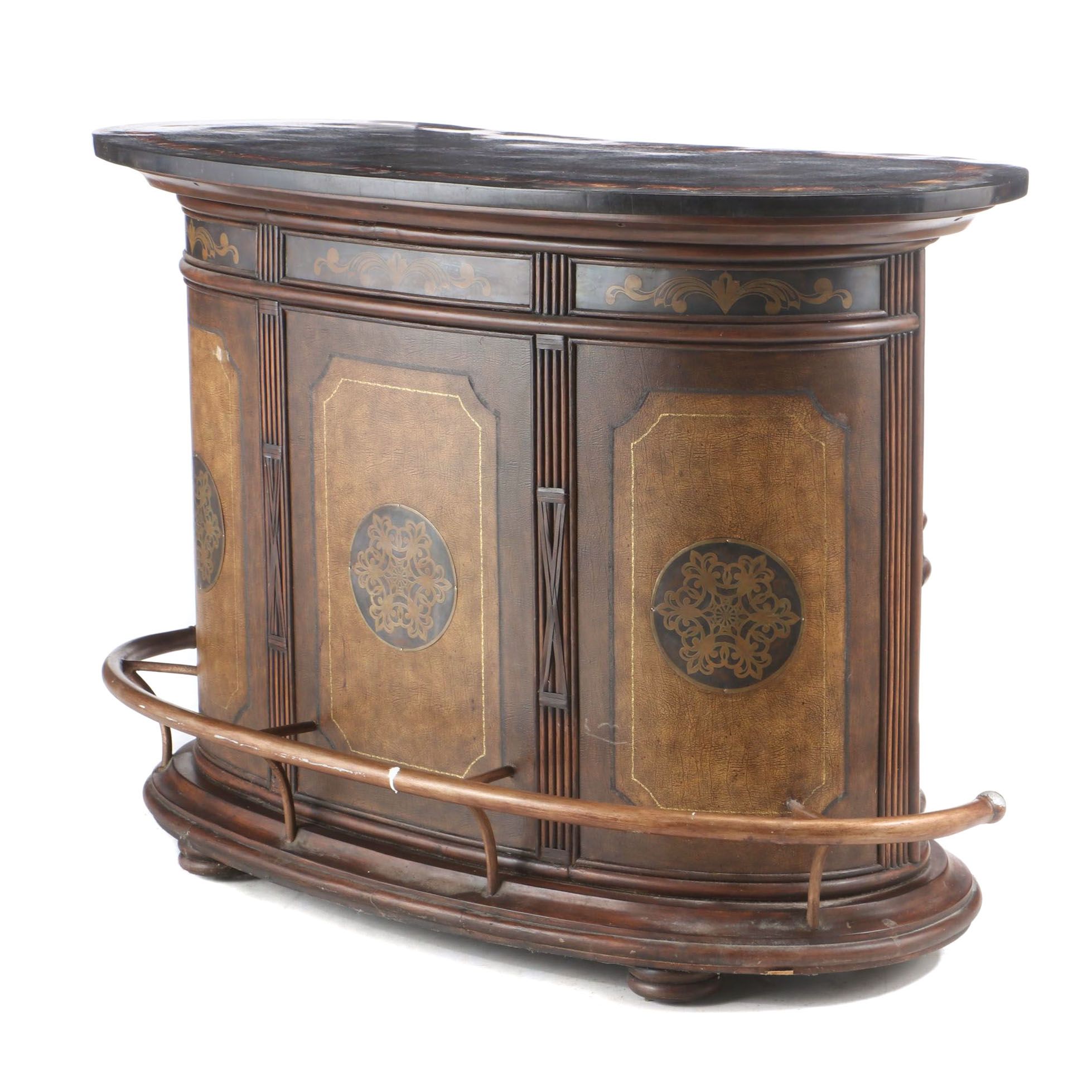 Contemporary Marble Top Bar Console EBTH