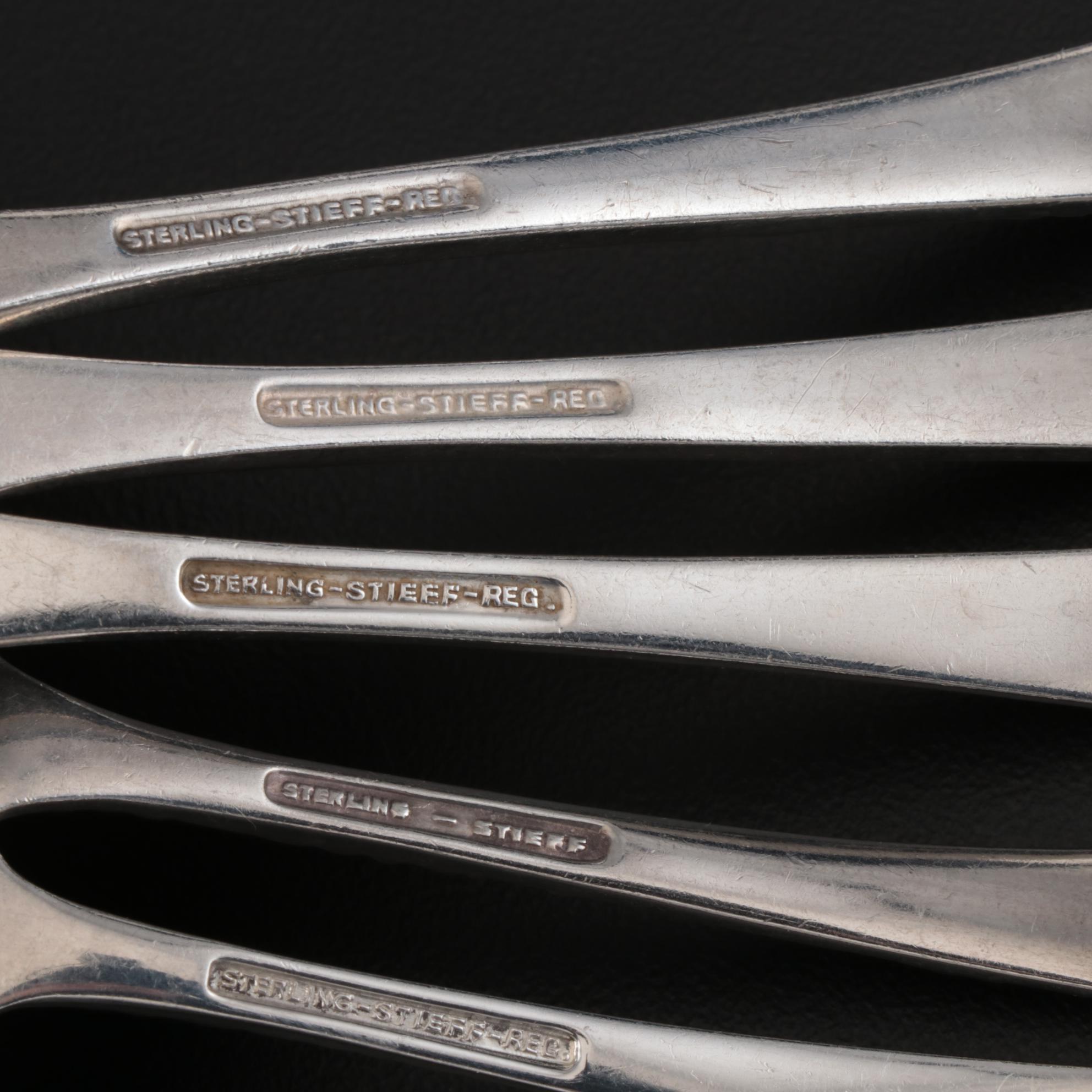 Stieff "Stieff Rose" Sterling Gravy and Cream Ladles, Early/Mid 20th Century EBTH