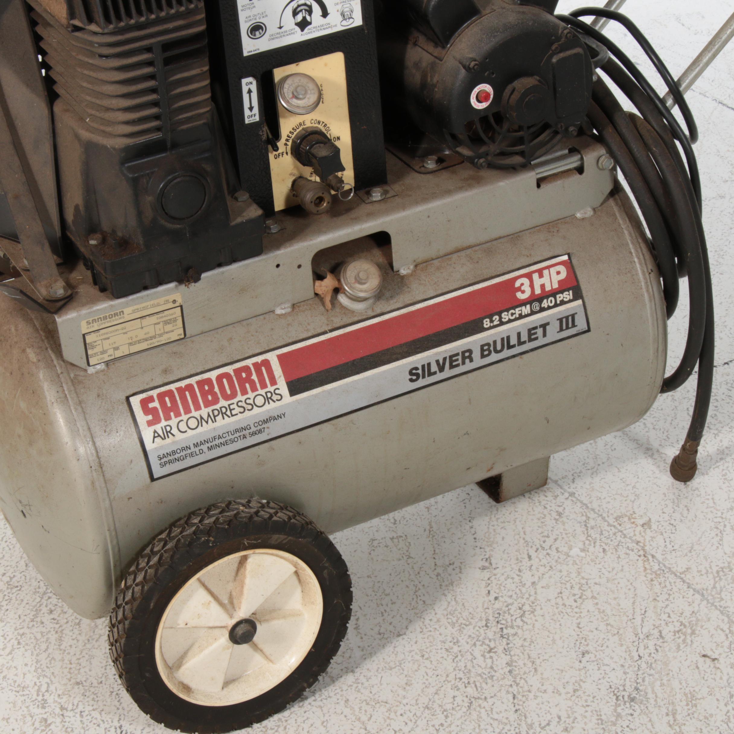 Sanborn Air Compressor Silver Bullet III EBTH
