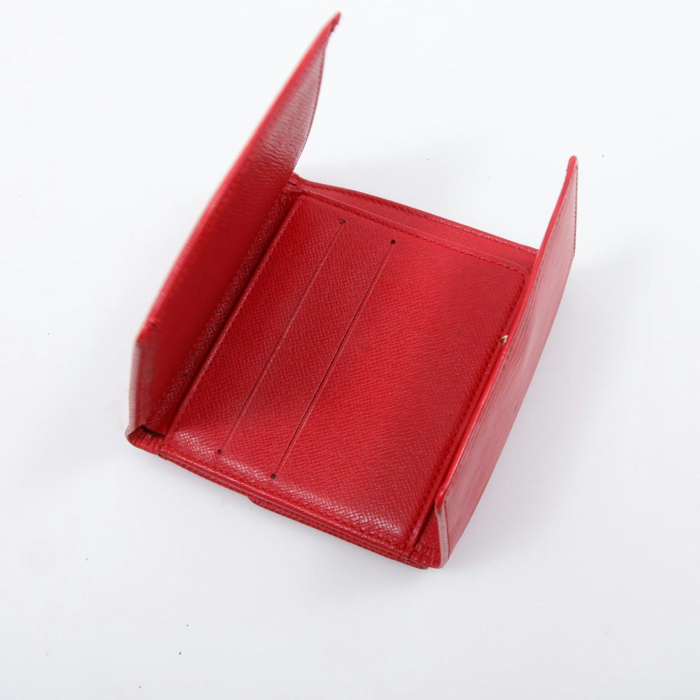 Louis Vuitton Red Epi Leather Bifold Wallet | EBTH
