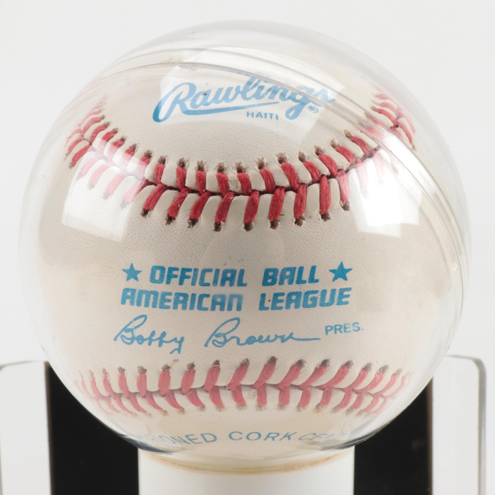 Enos Slaughter and Ryne Duren Signed Baseballs with a Signed Enos Card