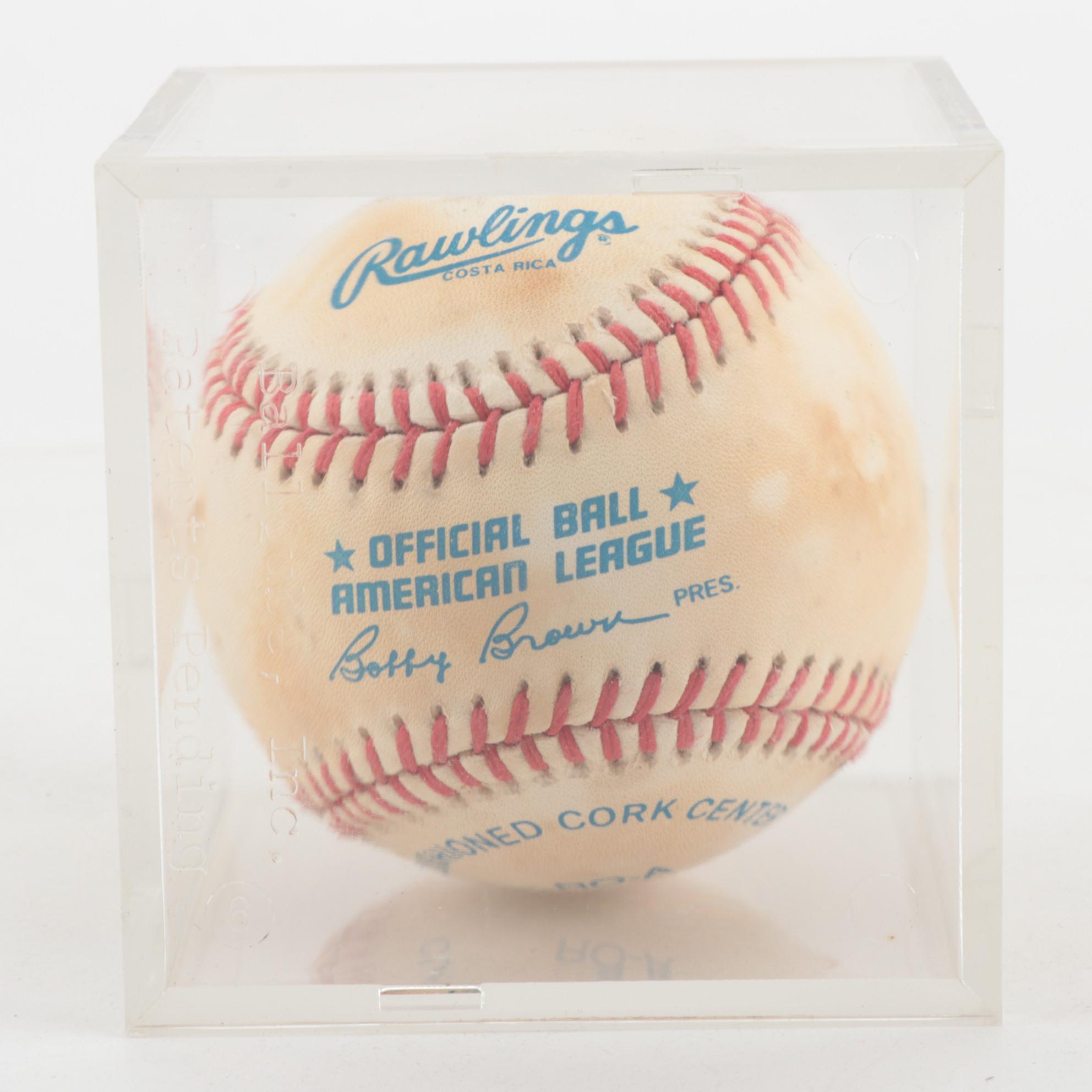 Enos Slaughter and Ryne Duren Signed Baseballs with a Signed Enos Card