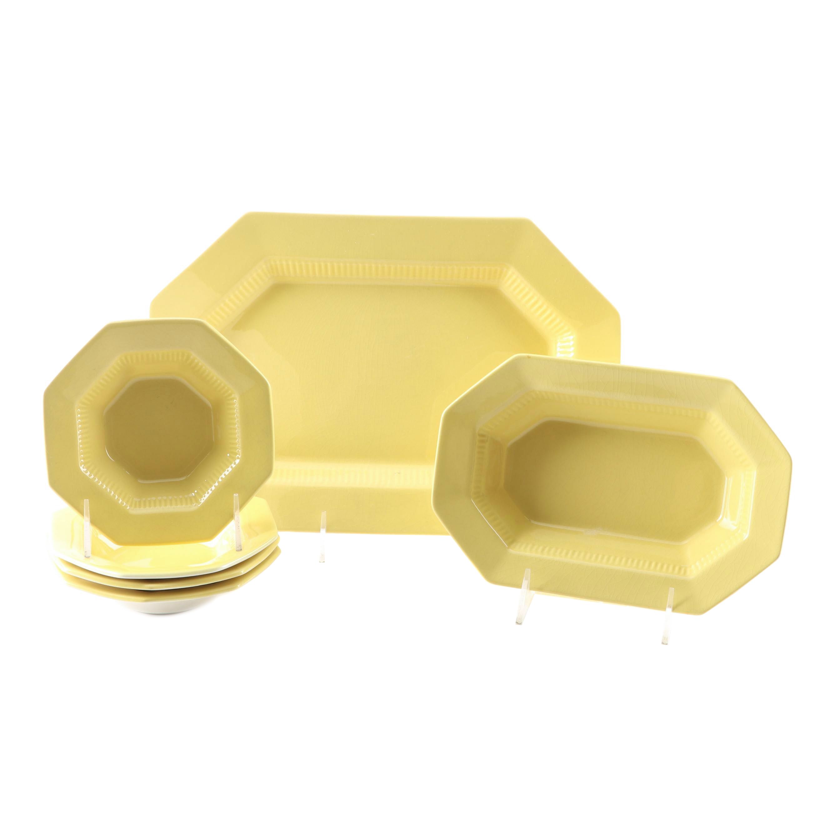 Independence "Daffodil All Yellow" Ironstone Serving Dishes EBTH