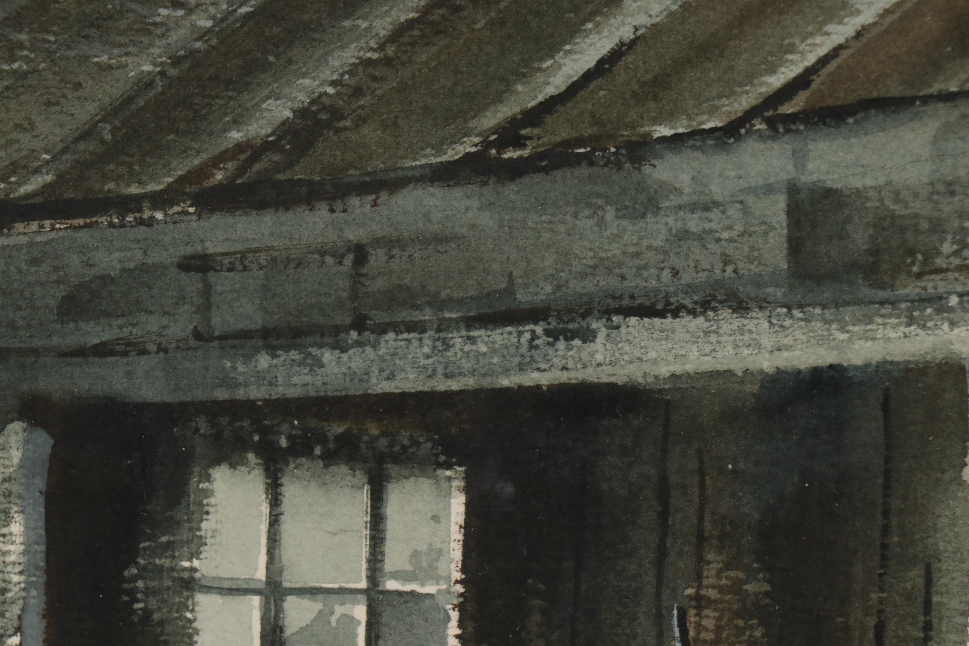 Bjorklund Watercolor Painting of Milk Can EBTH