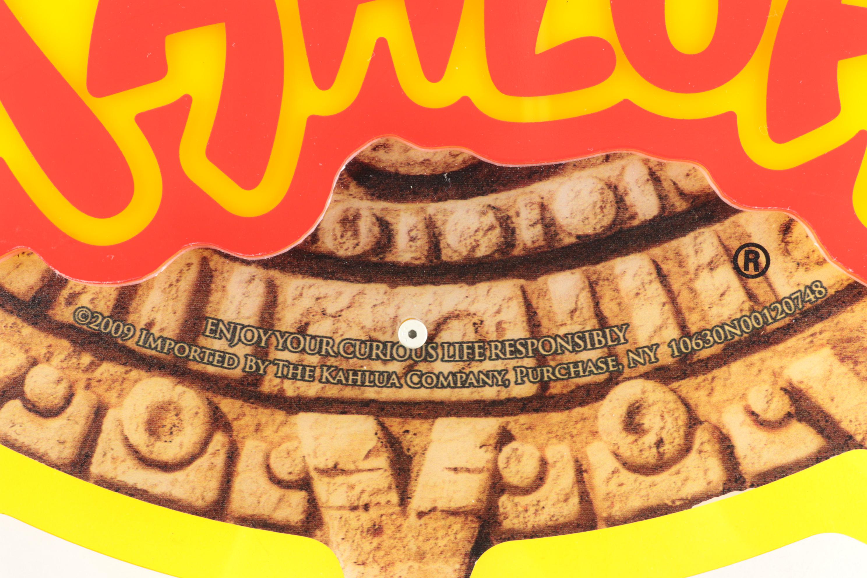 Kahlua Backlit Mayan Calendar Advertising Sign | EBTH