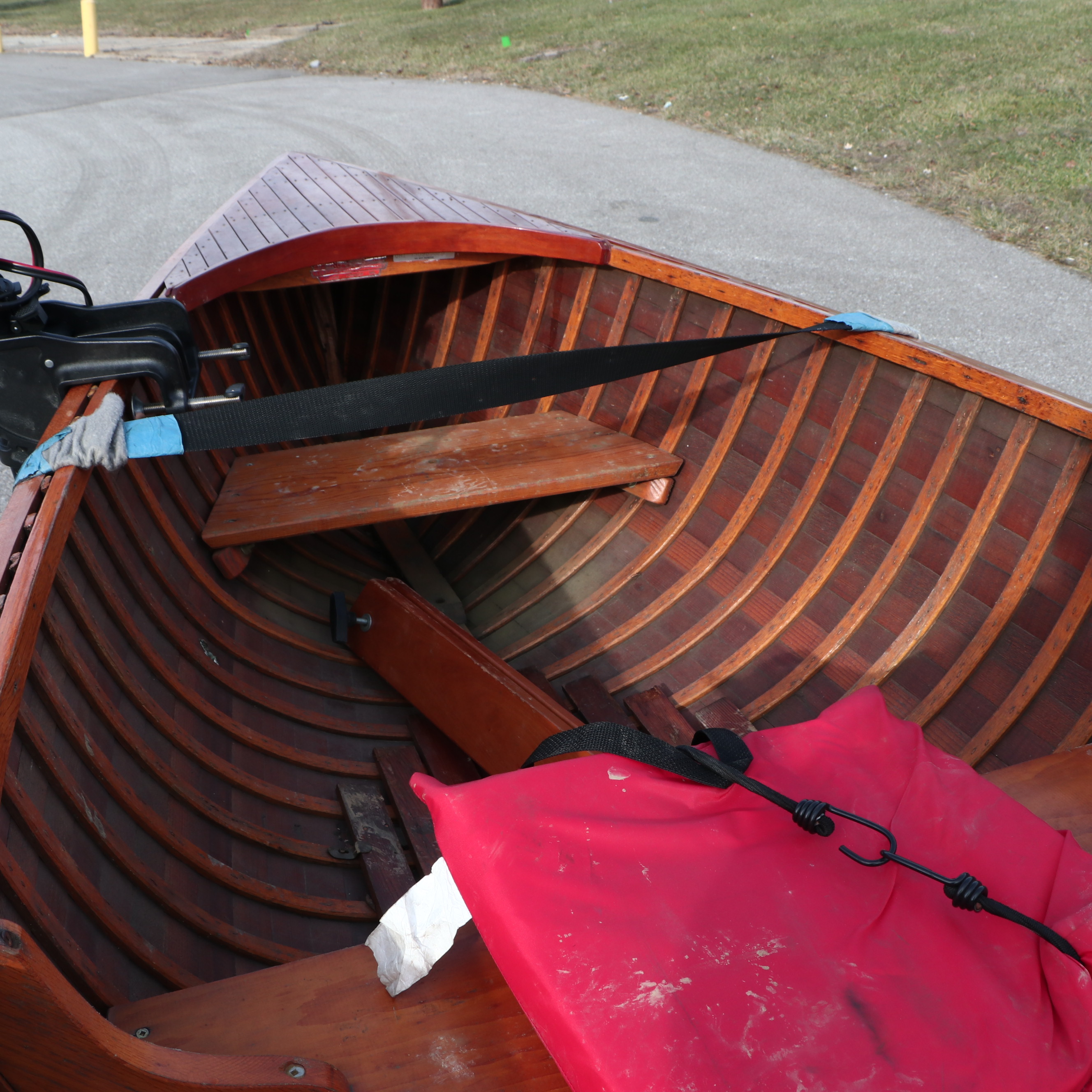 B. Giesler &amp; Sons 15.5 ft. Row Boat with Minn Kota 