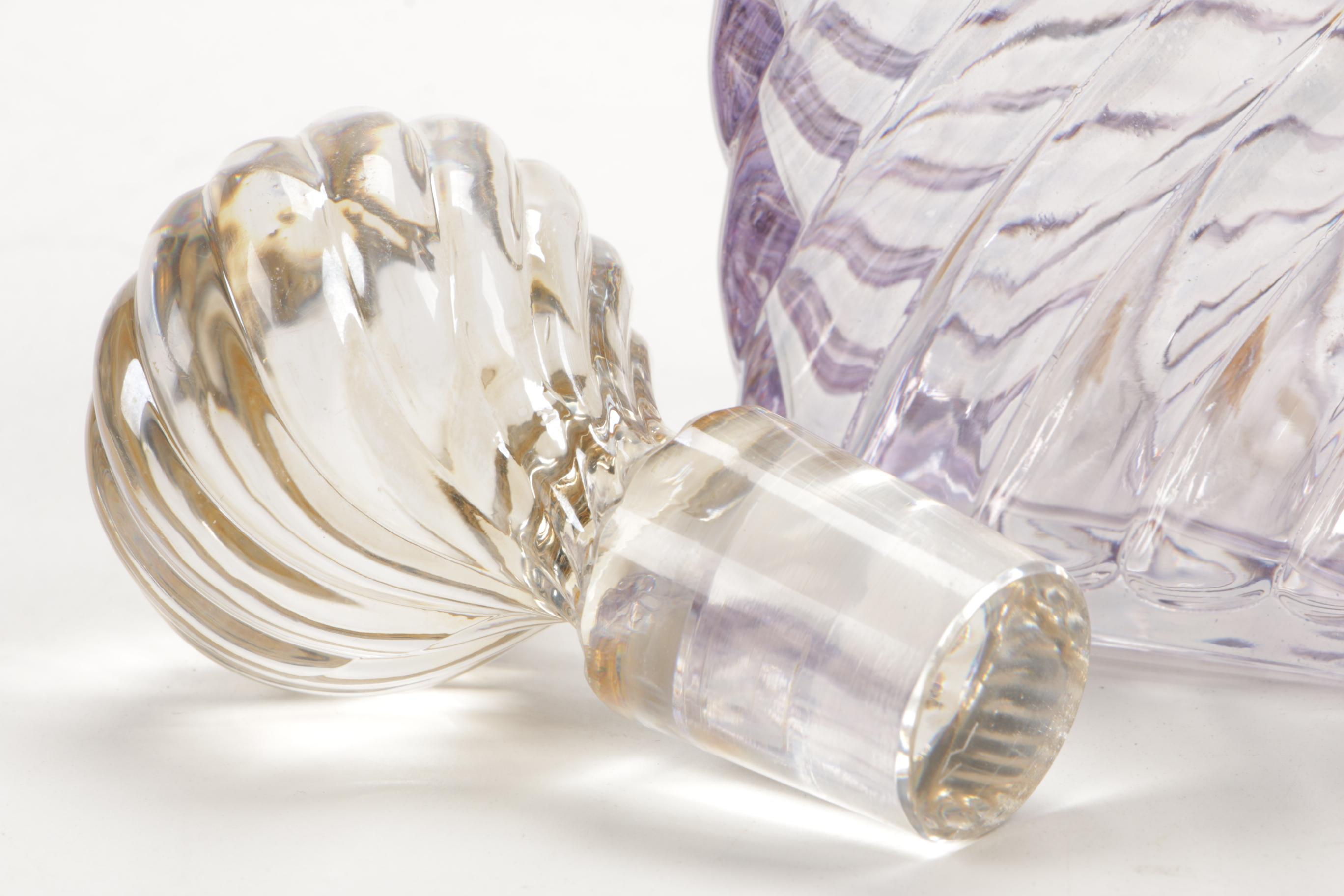 Baccarat Crystal Square Decanter and Stopper EBTH