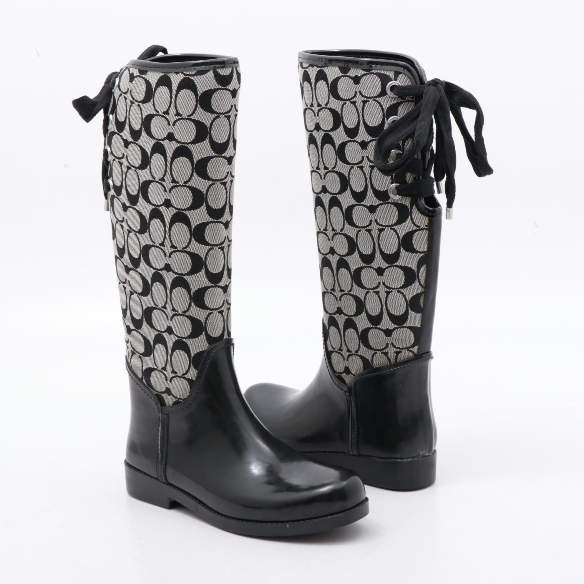 coach tristee rain boots