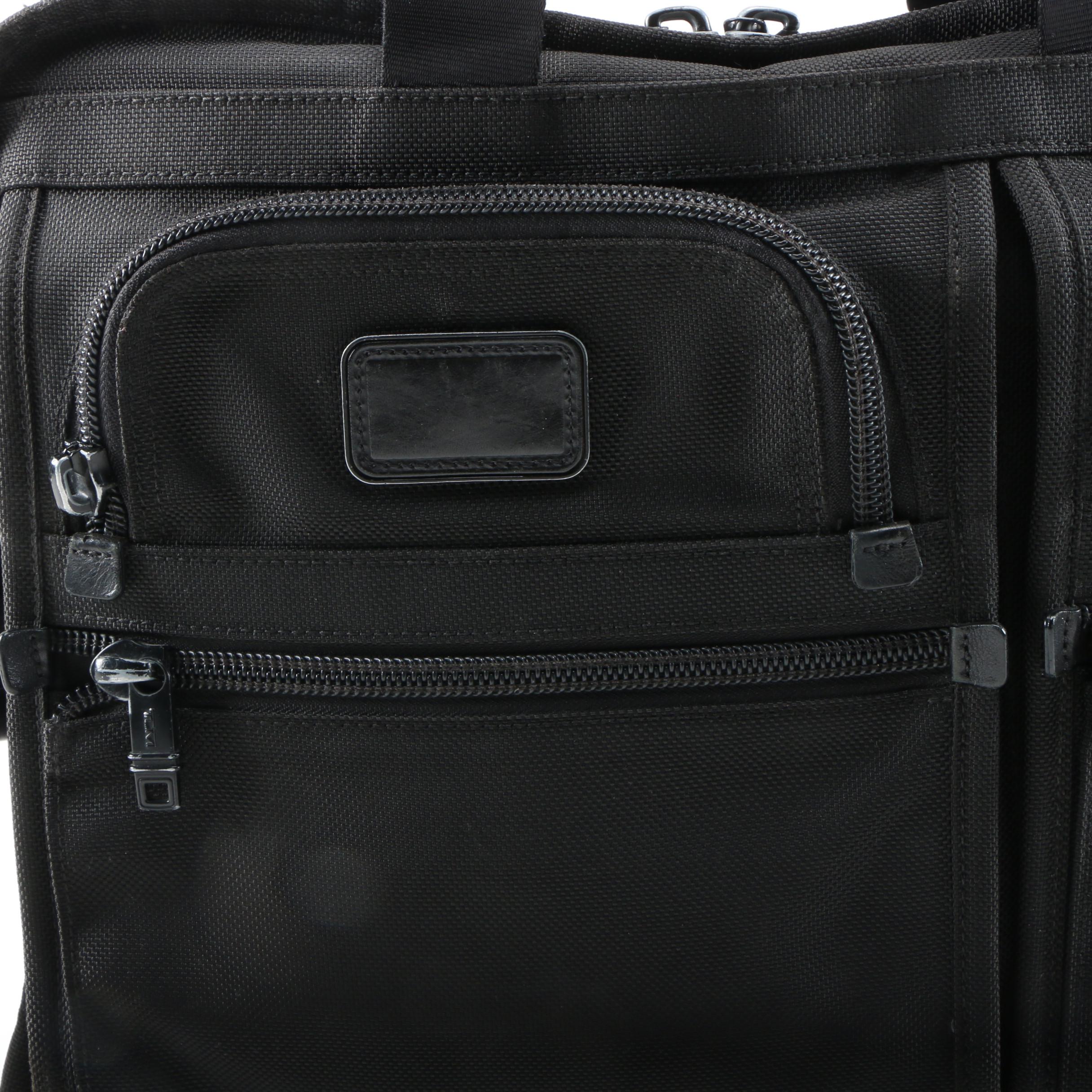 Tumi Alpha 26114DH Laptop Briefcase Bag in Black Ballistic Nylon and