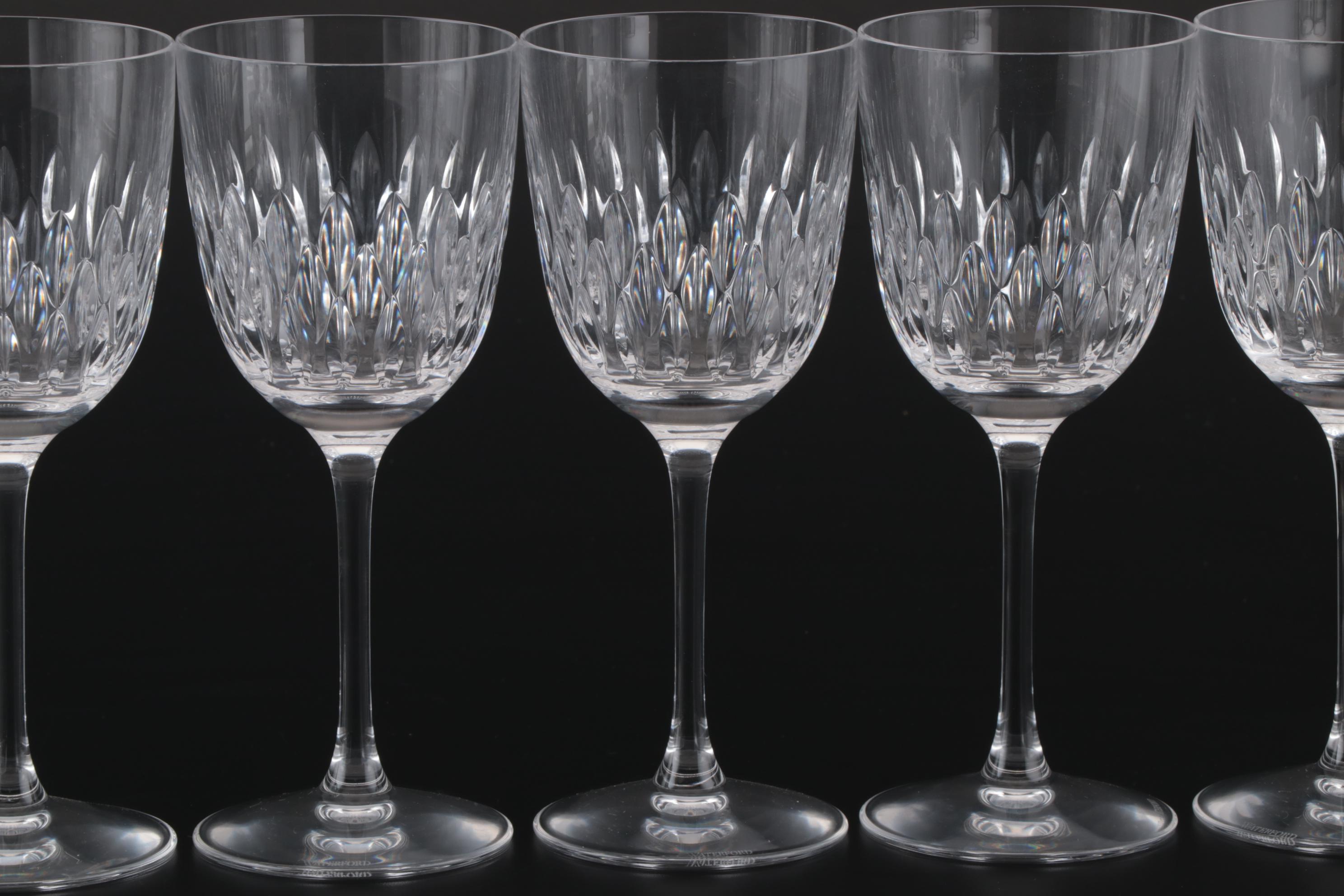 Waterford Crystal Iced Tea and Wine Glasses EBTH