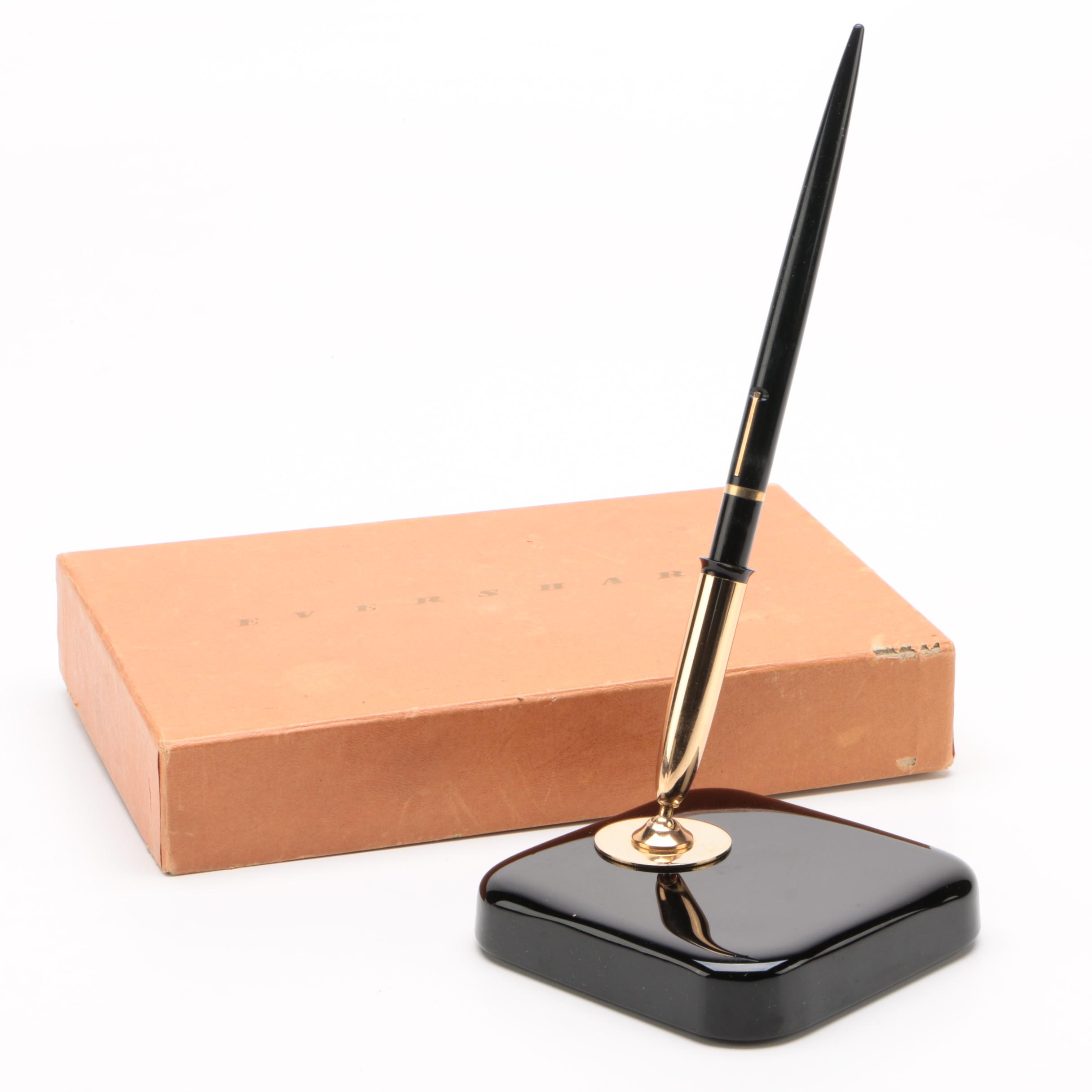 Eversharp Fountain Pen Desk Set With Original Box, Mid20th Century EBTH