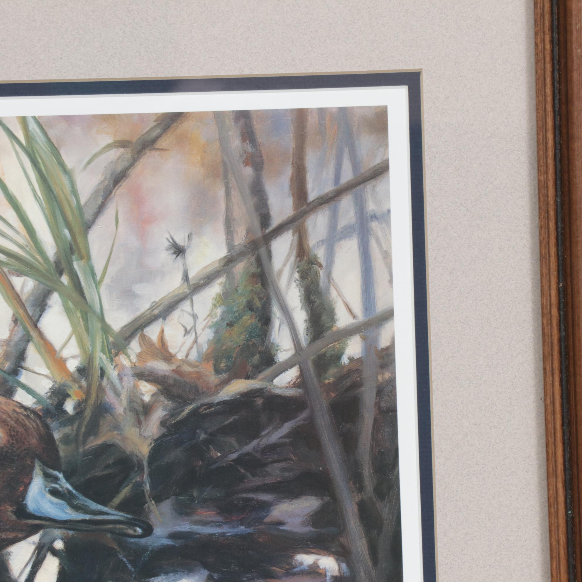 Heiner C. Hertling Offset Lithograph "A Pintail Mirage," Late 20th