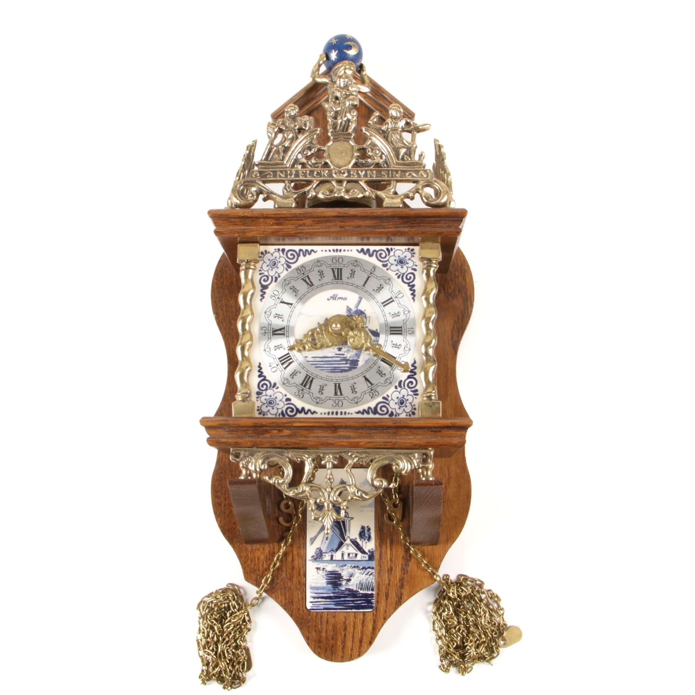 Franz Hermle Atlas Dutch Wall Clock By Alma Klokken EBTH