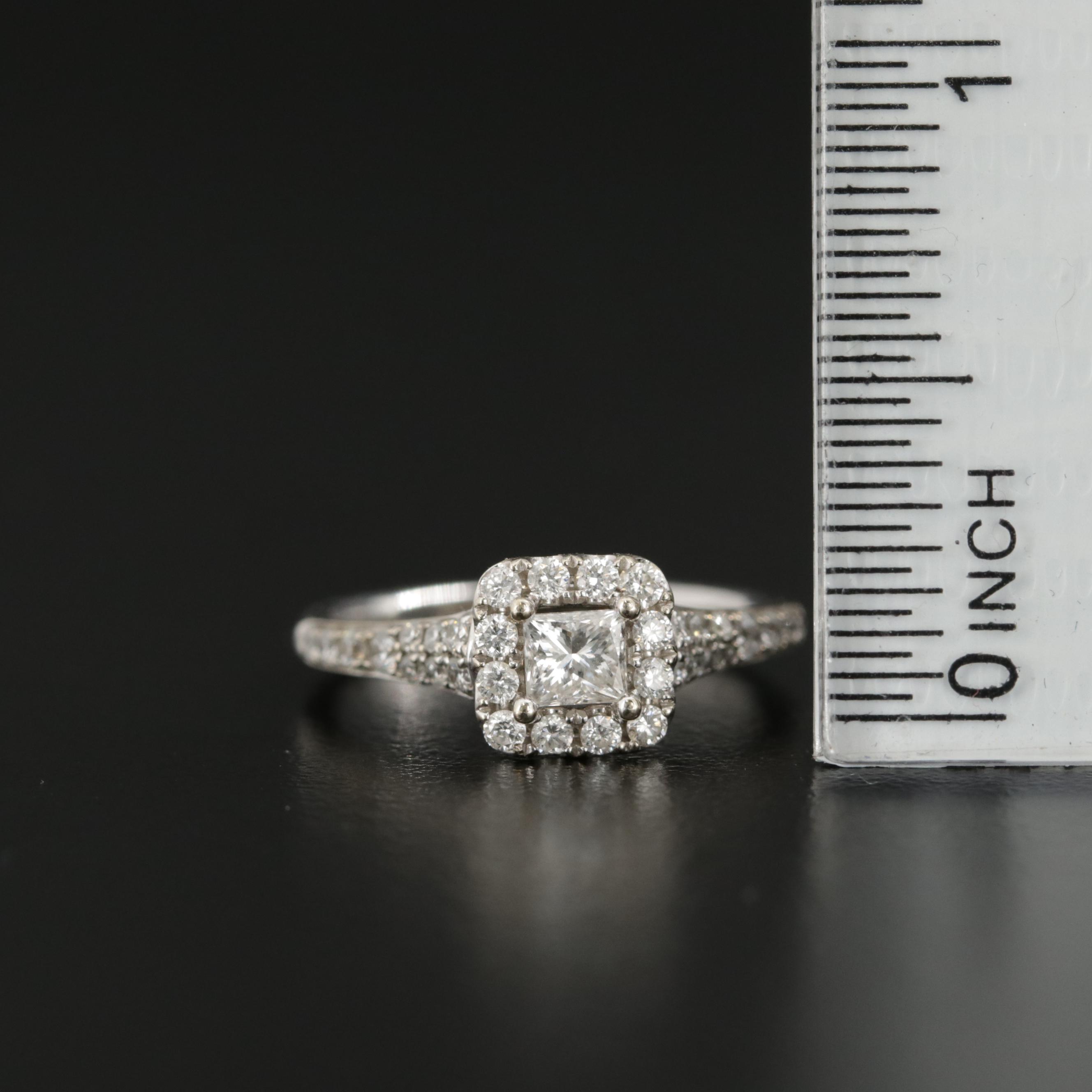 Enchanted Disney "Tinker Bell" 14K Diamond Ring with Star Motif Gallery