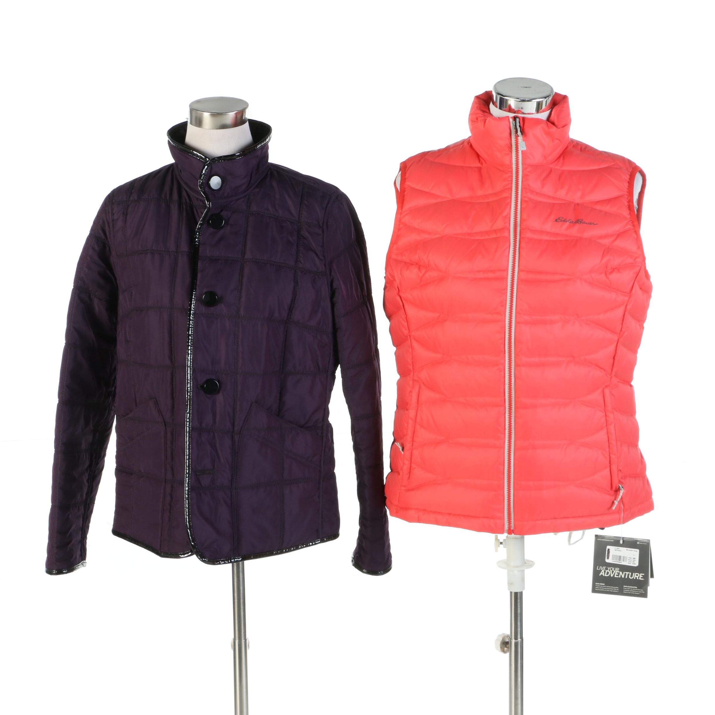 Eddie Bauer Vest And Charter Club Reversible Jacket Ebth