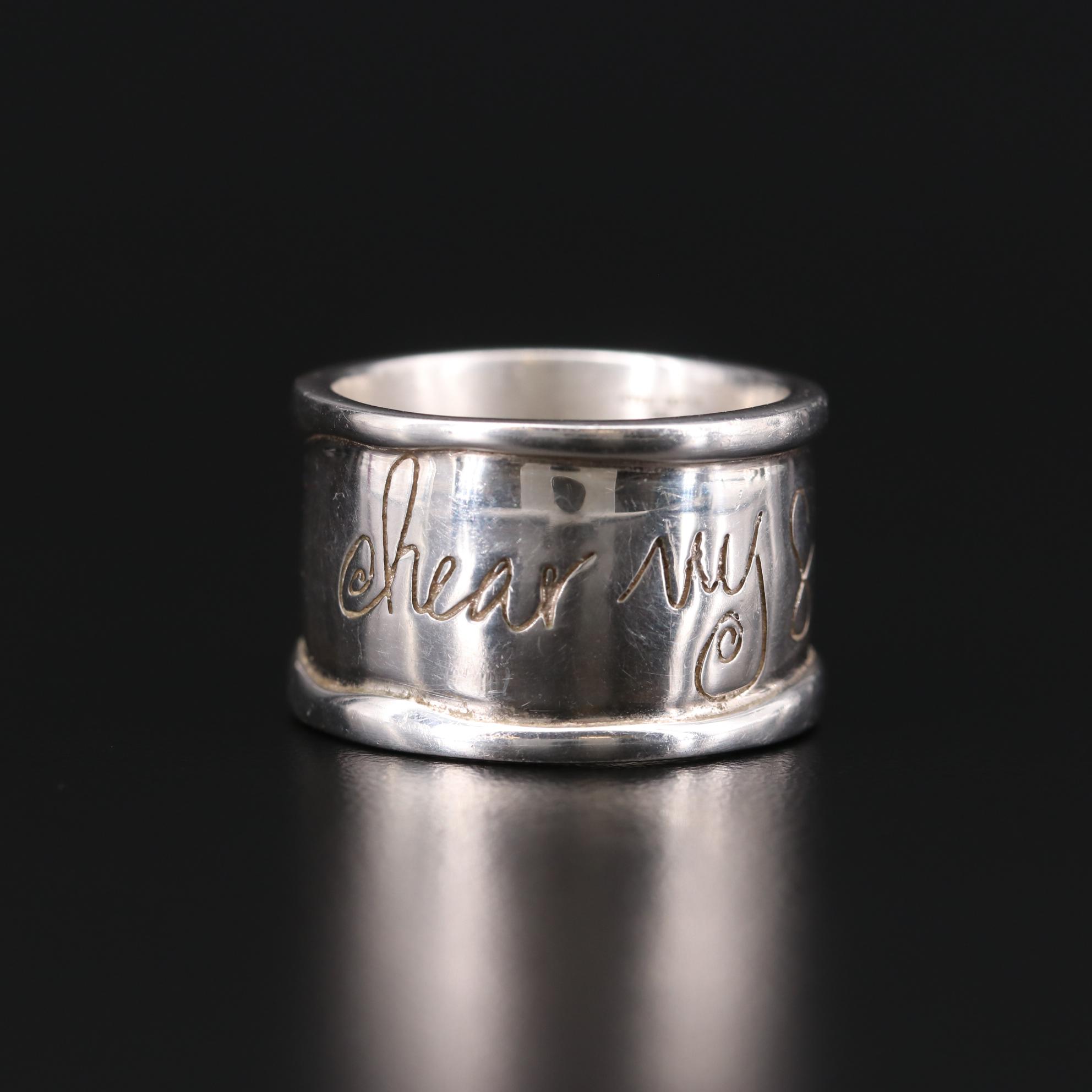Shawn Killinger Sterling Silver "Hear My Soul Speak" Ring EBTH