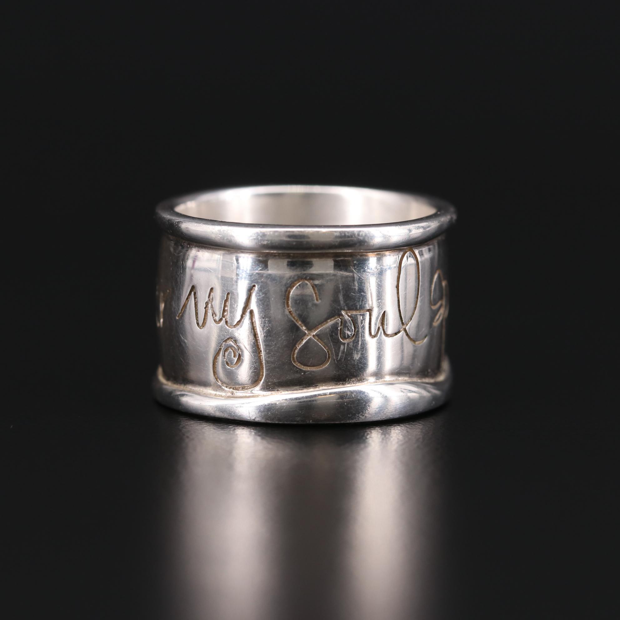 Shawn Killinger Sterling Silver "Hear My Soul Speak" Ring EBTH