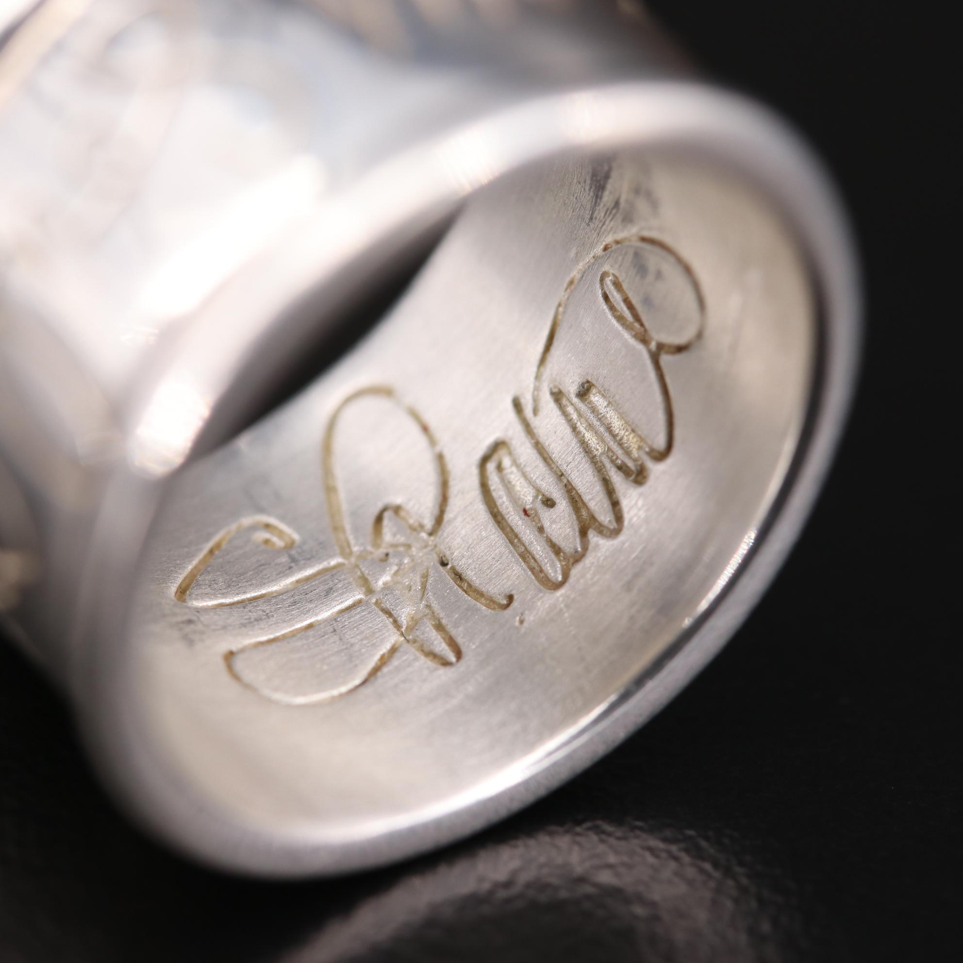 Shawn Killinger Sterling Silver "Hear My Soul Speak" Ring EBTH