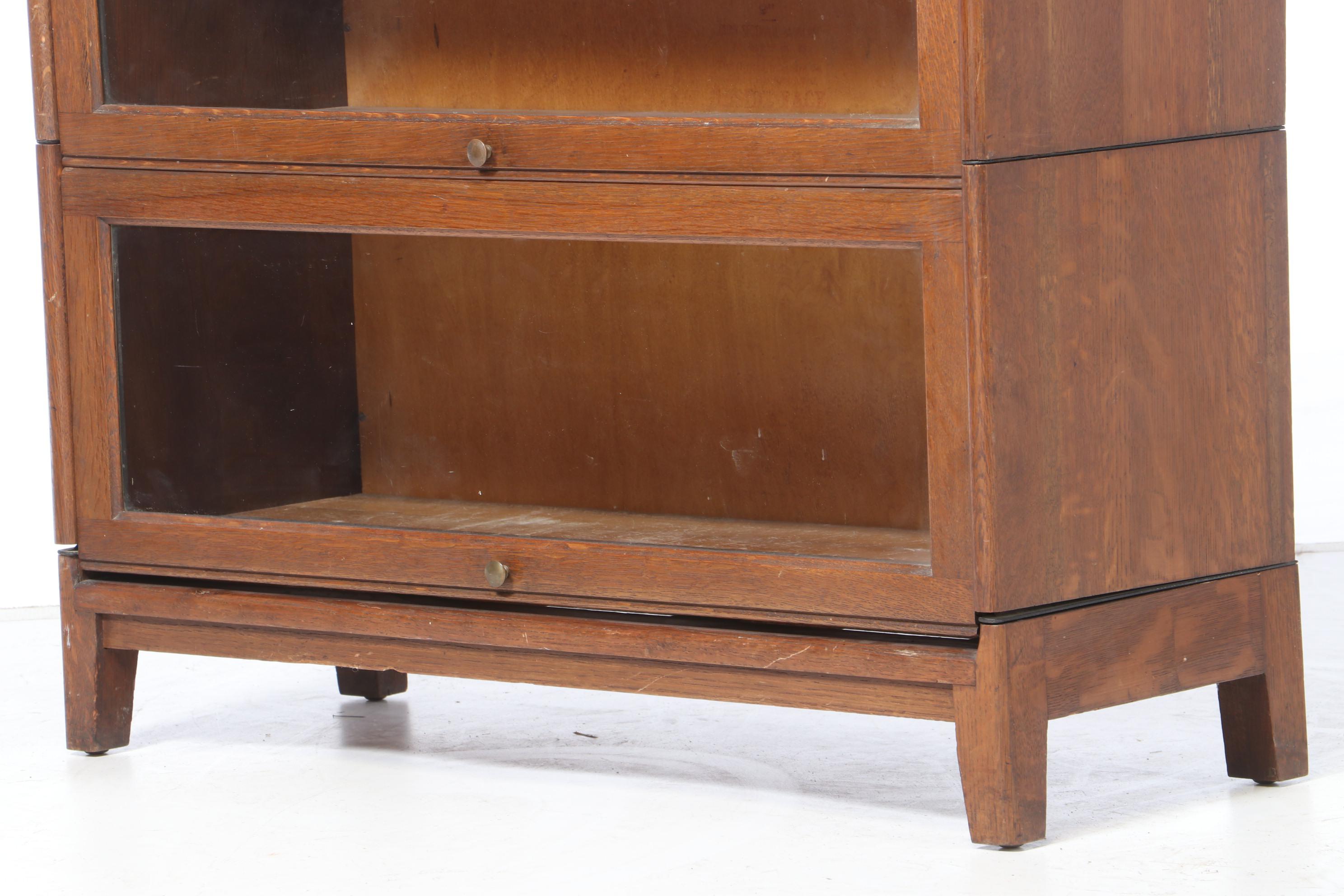 The Gunn Furniture Co. Oak FourStack Barrister's Secretary Bookcase EBTH