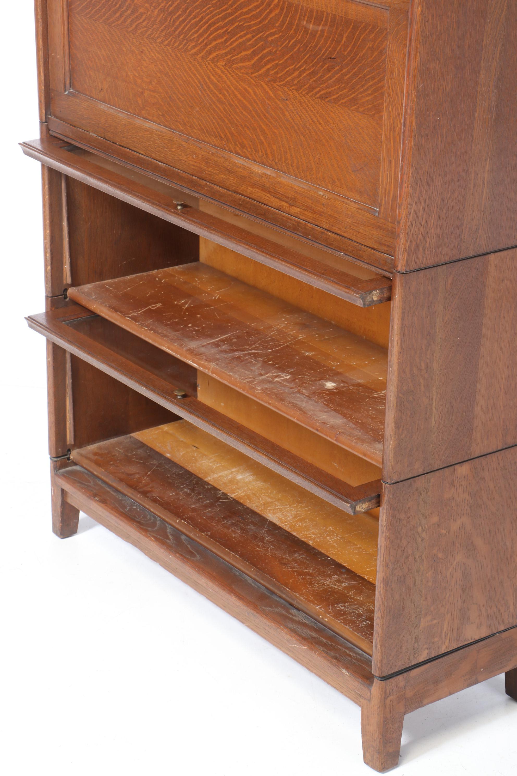 The Gunn Furniture Co. Oak FourStack Barrister's Secretary Bookcase EBTH
