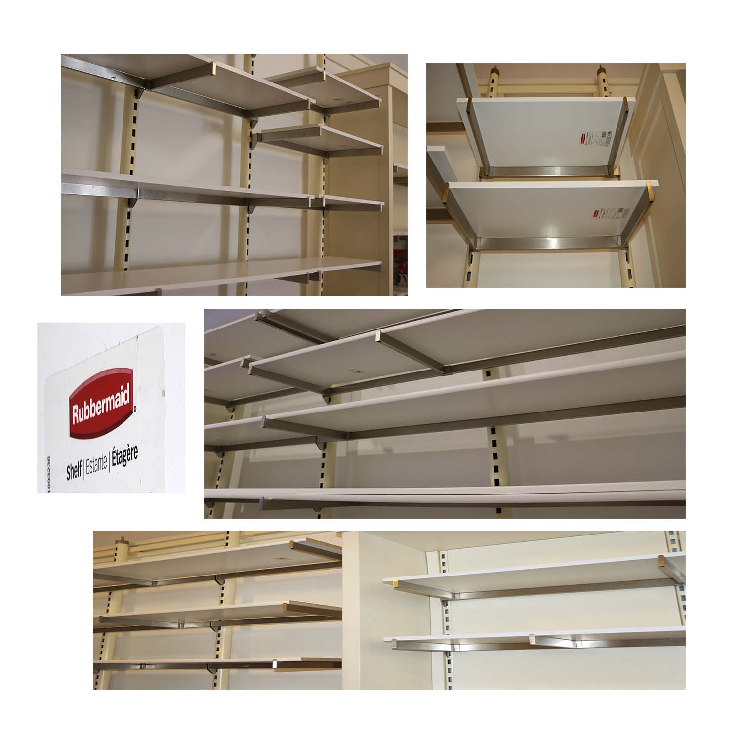 Rubbermaid White Laminated Plywood Shelving Assortment EBTH