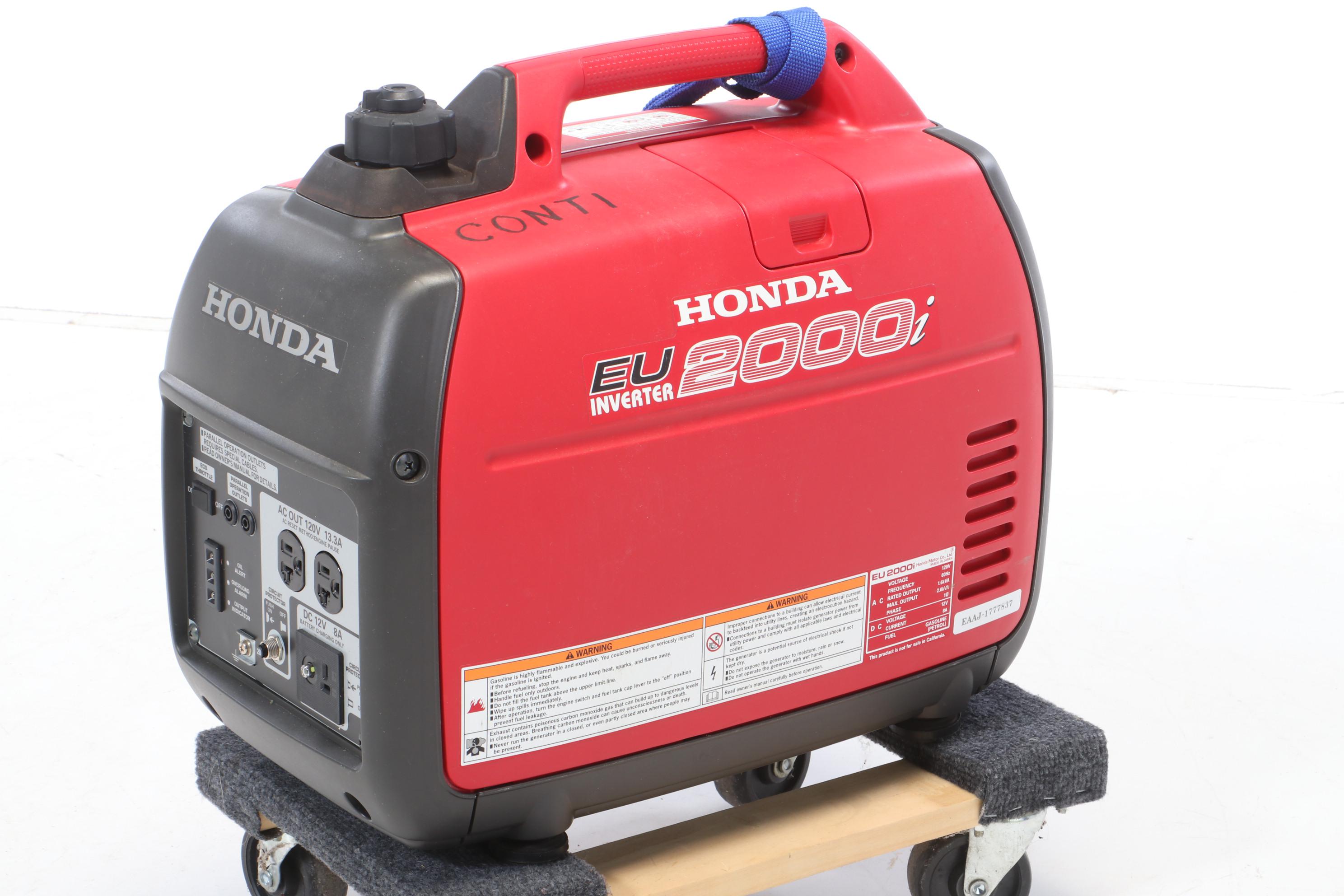 Honda EU2000i Portable Inverter Gas Generator EBTH