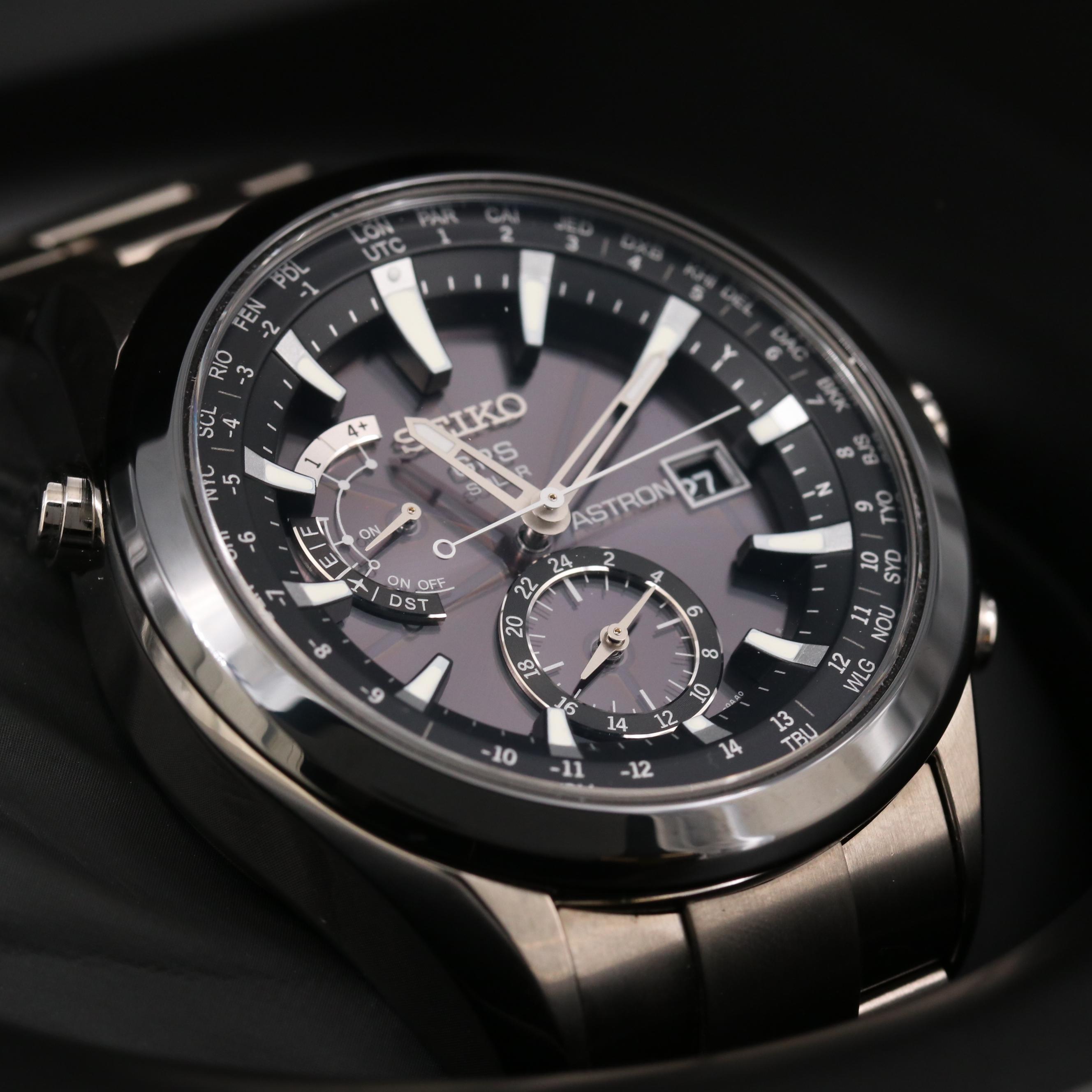 Seiko Astron GPS Solar Titanium and Ceramic Quartz Wristwatch EBTH