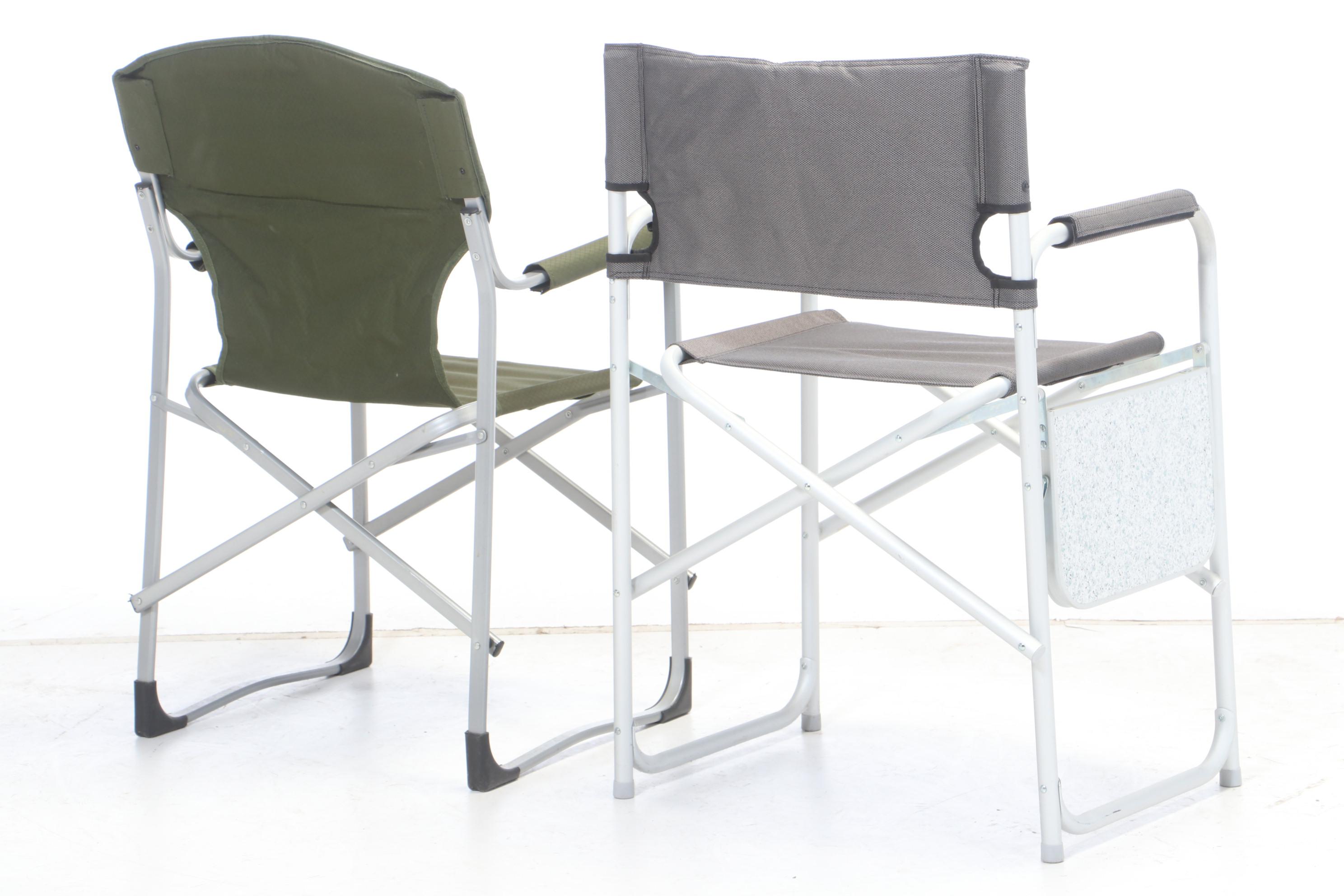 Cabela's Canvas and Aluminum Folding Camping Chairs with Folding Side