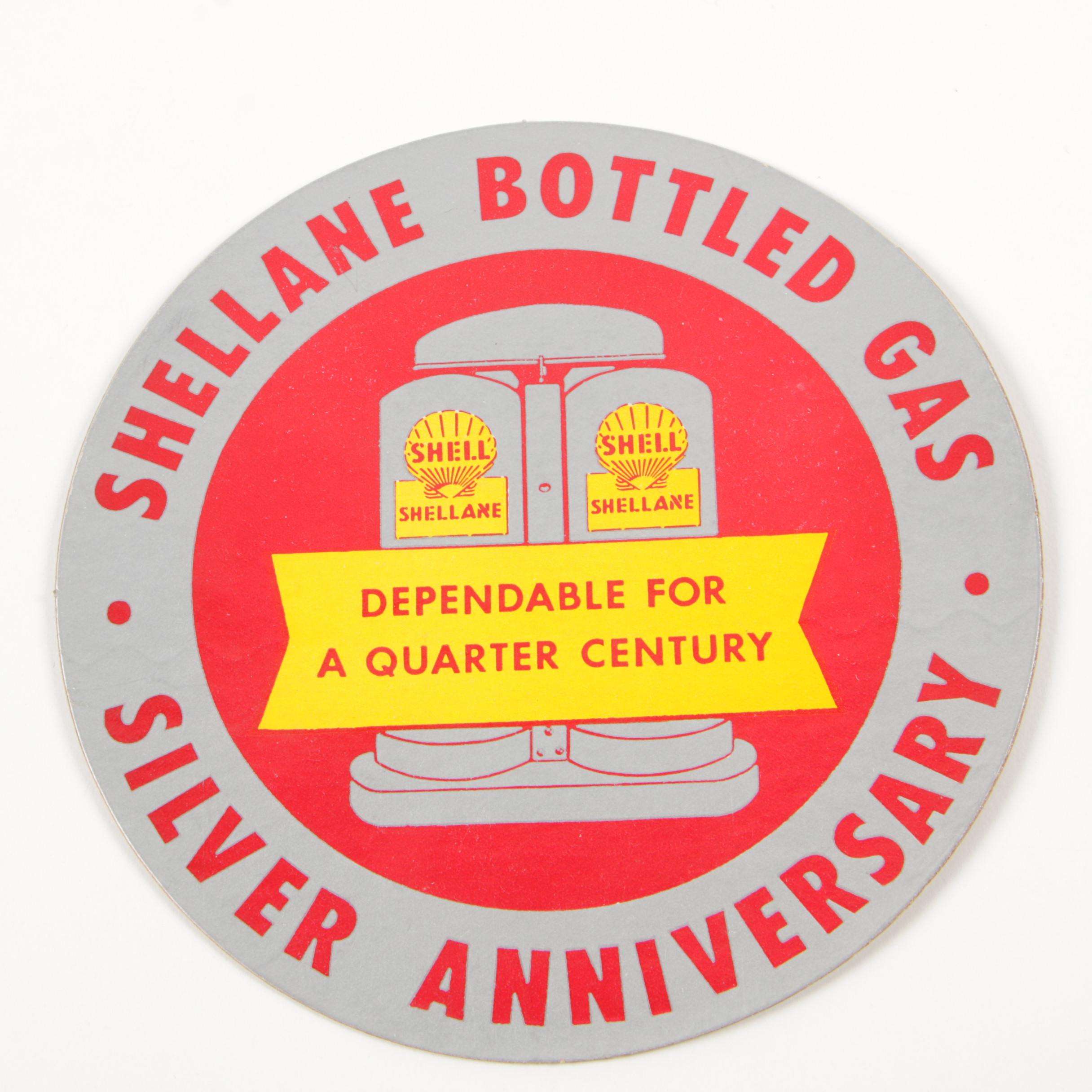 Shellane Bottled Gas Advertisement Paperweights and Decals EBTH